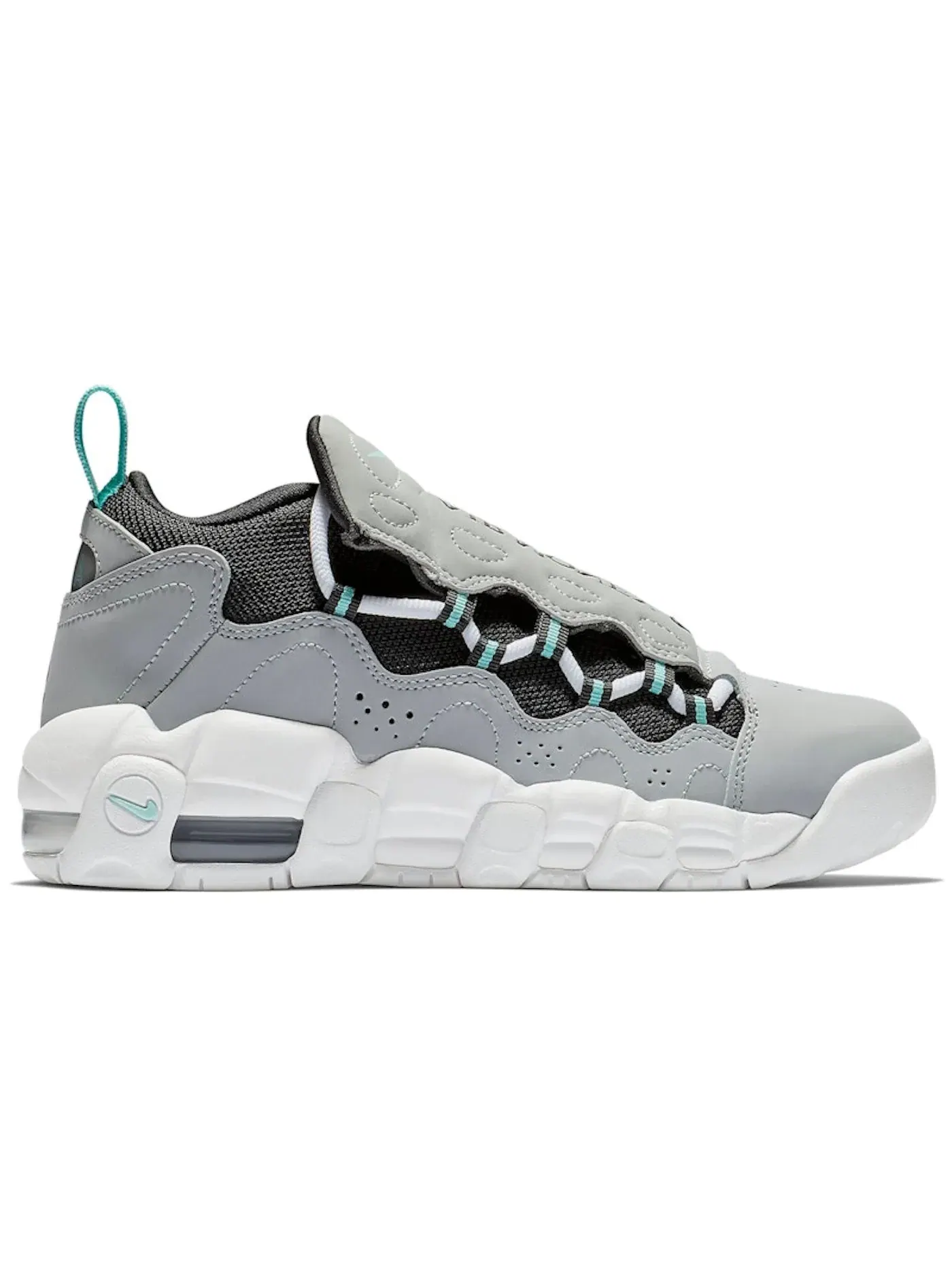 Детские кроссовки Lifestyle Nike Air More Money — изображение 1 из 1, серый зеленый черный