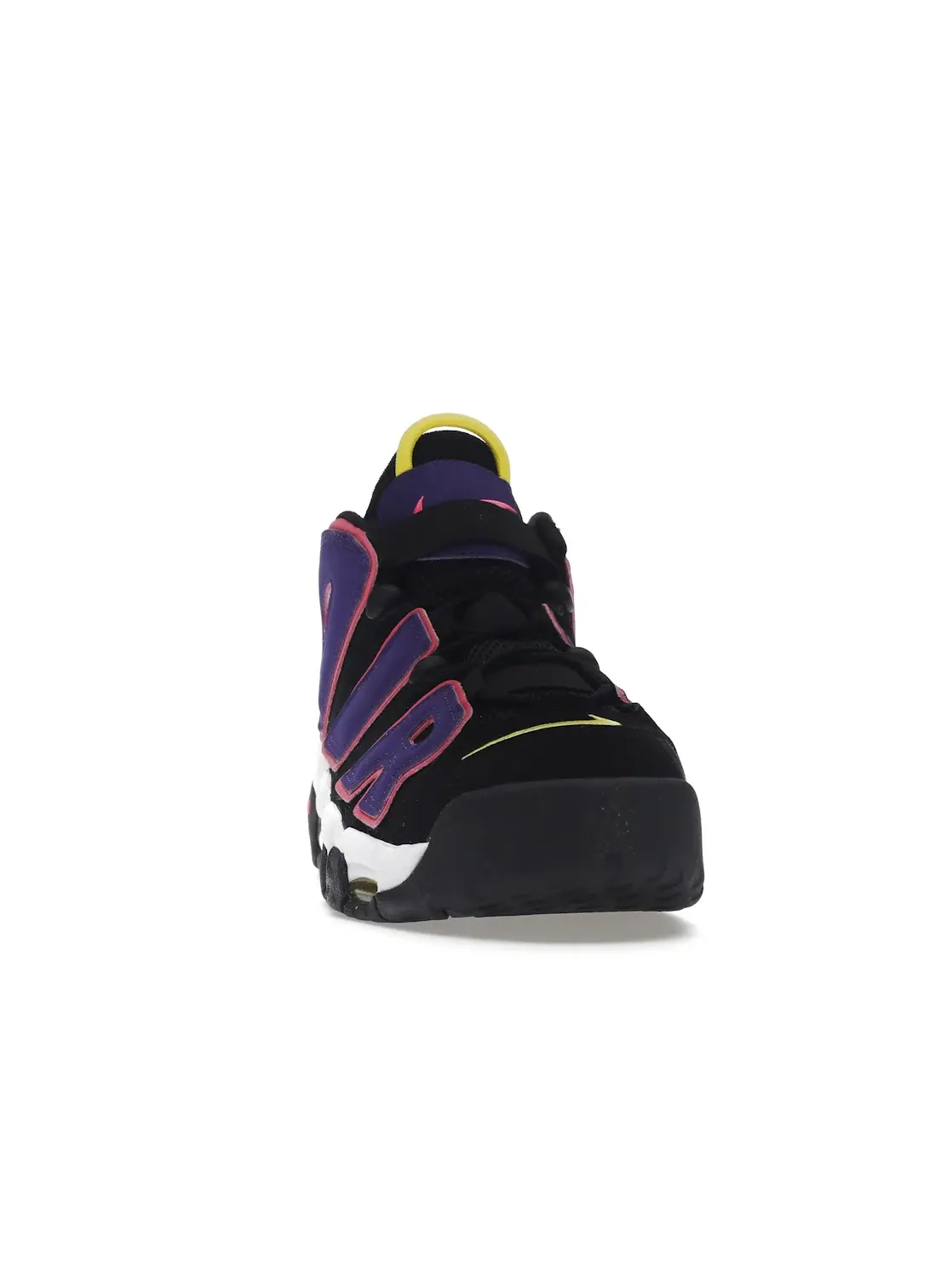 Мужские кроссовки из нубука с принтом Nike Air More Uptempo 96 — изображение 2 из 4, черный/мульти-фиолетовый