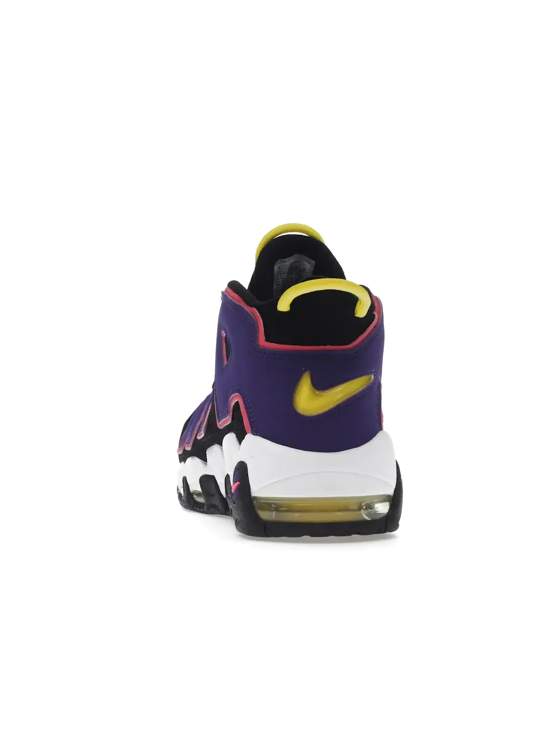 Мужские кроссовки из нубука с принтом Nike Air More Uptempo 96 — изображение 4 из 4, черный/мульти-фиолетовый