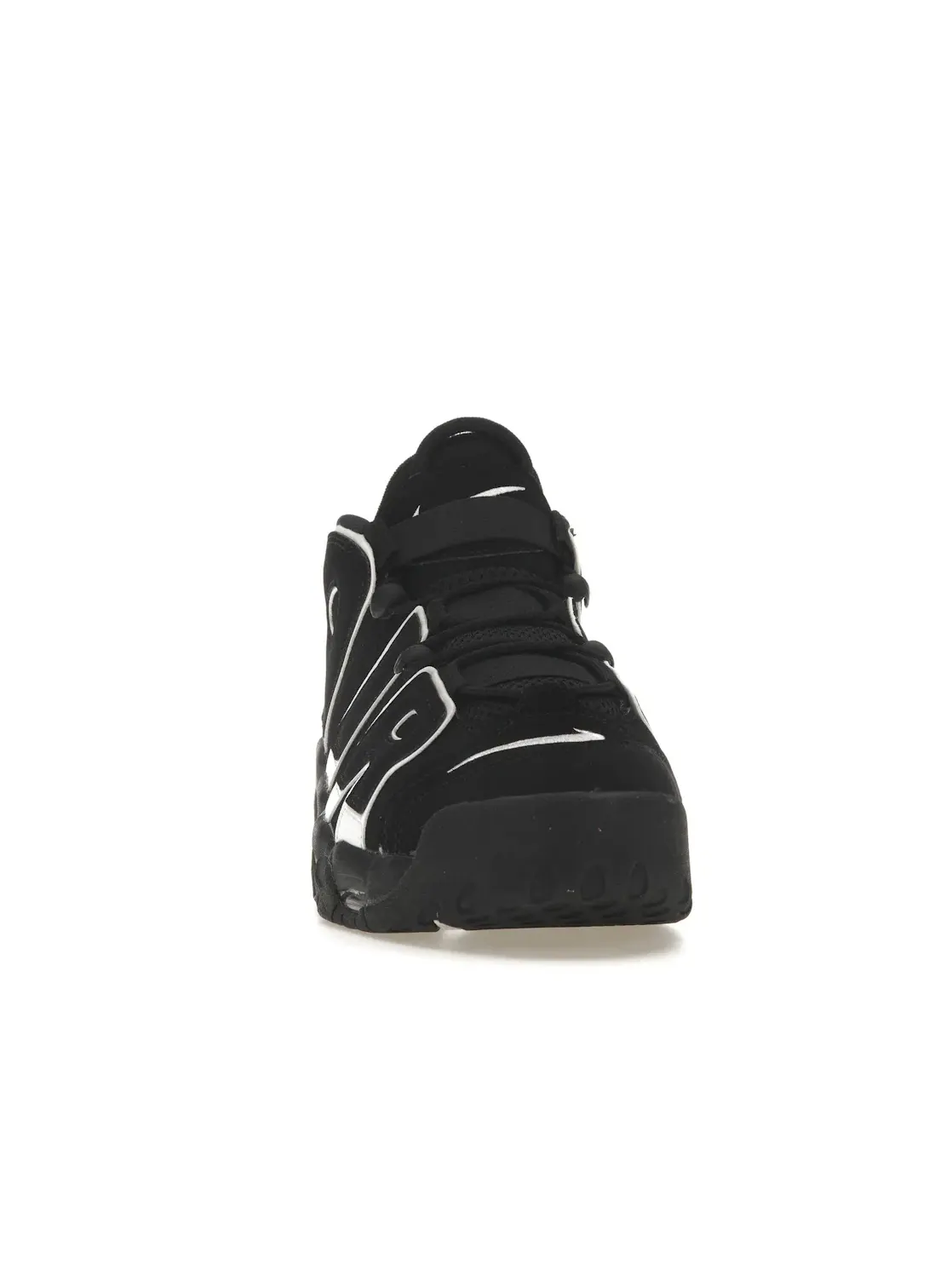 Мужские кроссовки с замшевым верхом Nike Air More Uptempo 96 — изображение 2 из 4, черный/черный/белый