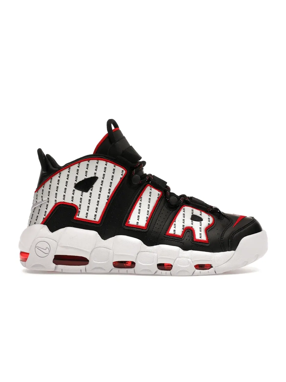 Мужские кроссовки Lifestyle Nike Air More Uptempo — изображение 1 из 4, черный/белый-красный