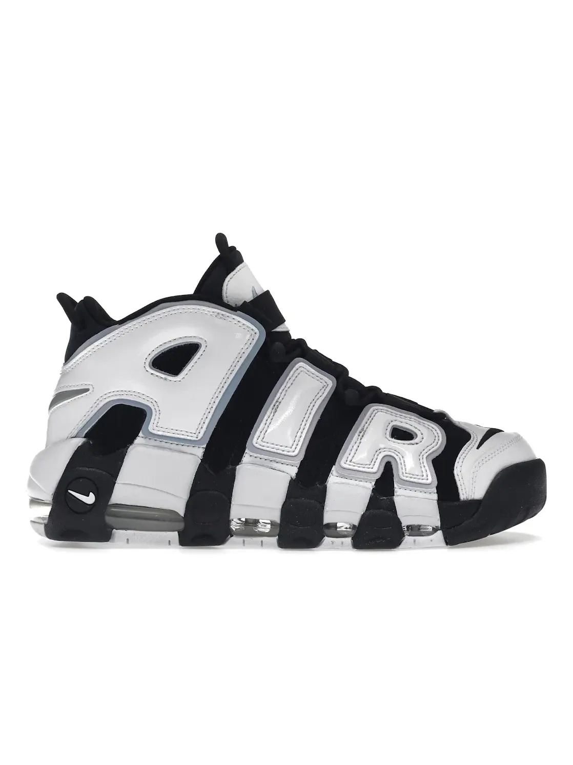Мужские кроссовки с амортизацией Nike Air More Uptempo 96 Nike — изображение 1 из 4, черный/белый/мульти