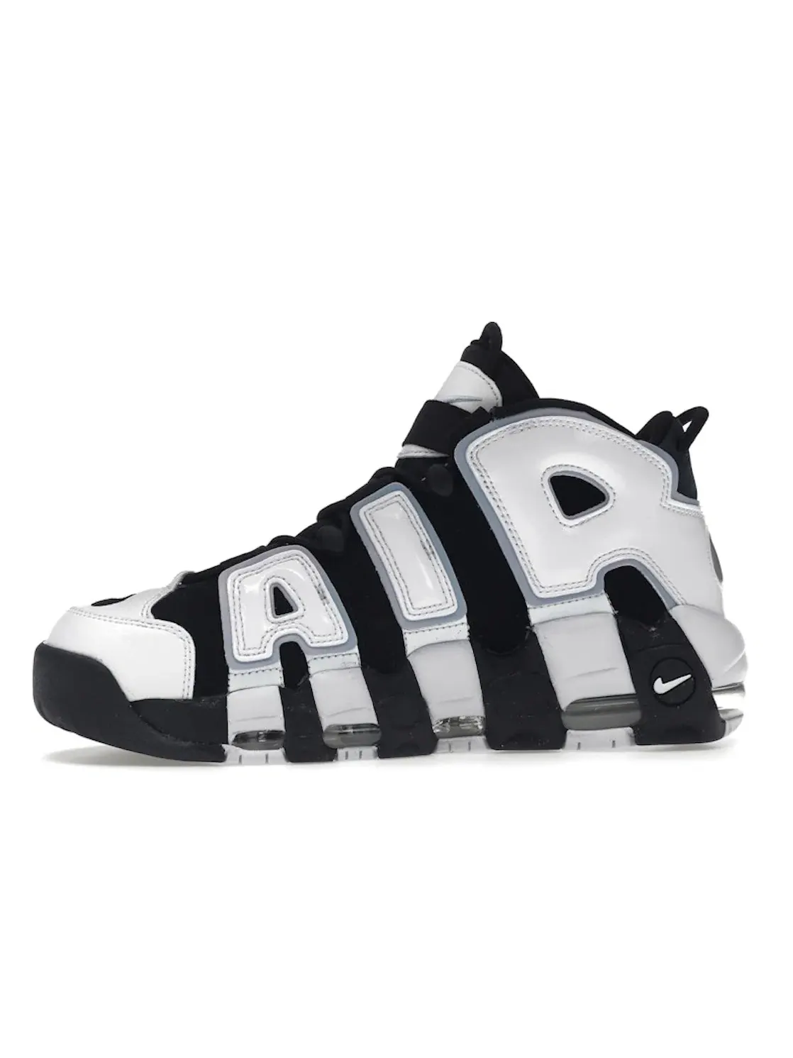 Мужские кроссовки с амортизацией Nike Air More Uptempo 96 Nike — изображение 3 из 4, черный/белый/мульти