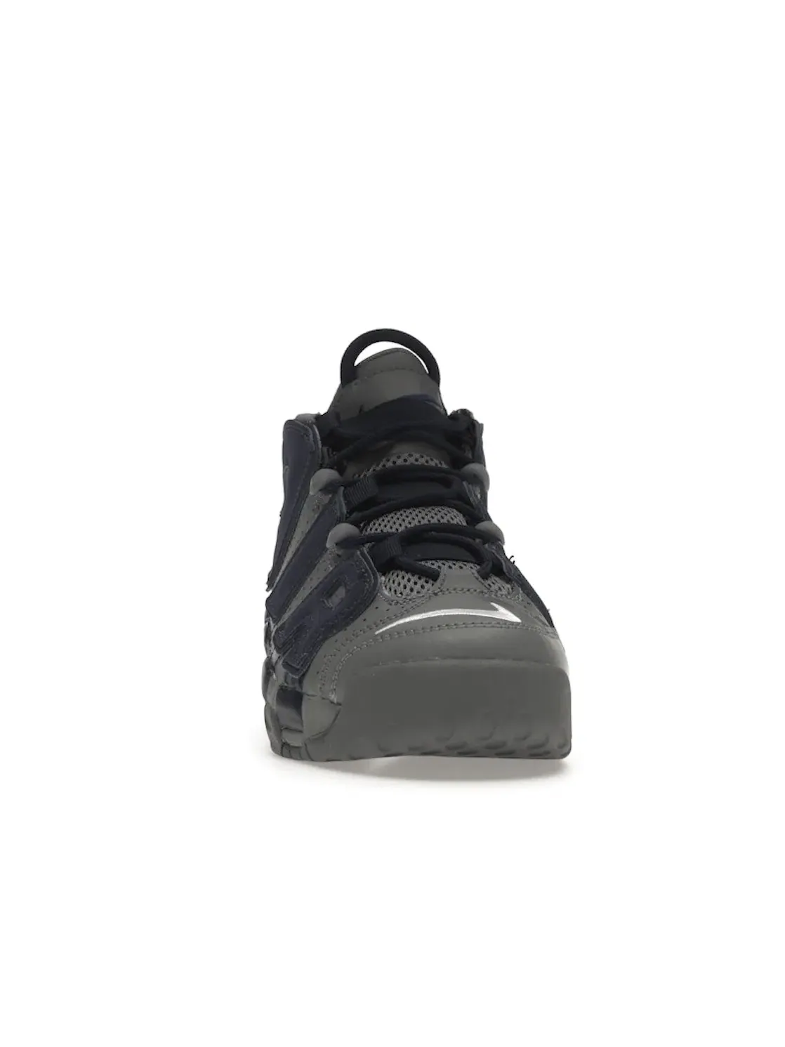 Детские кроссовки Lifestyle Nike Air More Uptempo 96 — изображение 2 из 4, серый/белый-темно-синий