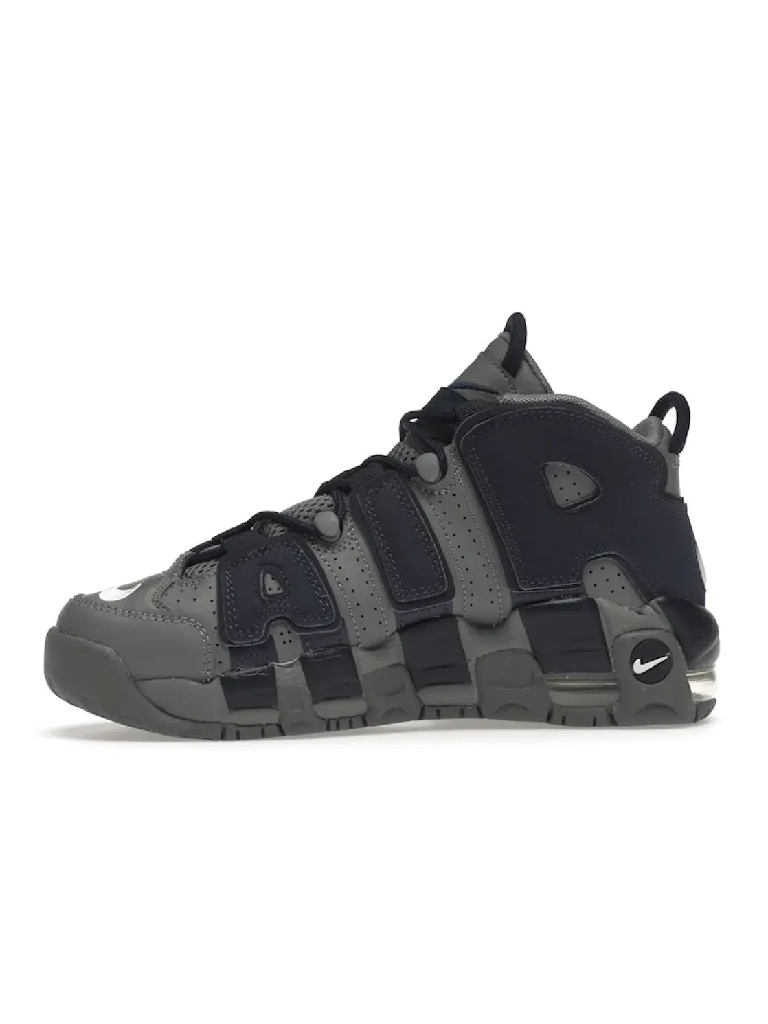 Детские кроссовки Lifestyle Nike Air More Uptempo 96 — изображение 3 из 4, серый/белый-темно-синий