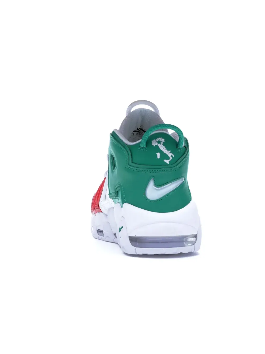 Мужские кроссовки Lifestyle с принтом Nike Air More Uptempo 96 Nike — изображение 4 из 4, красный/белый-зеленый
