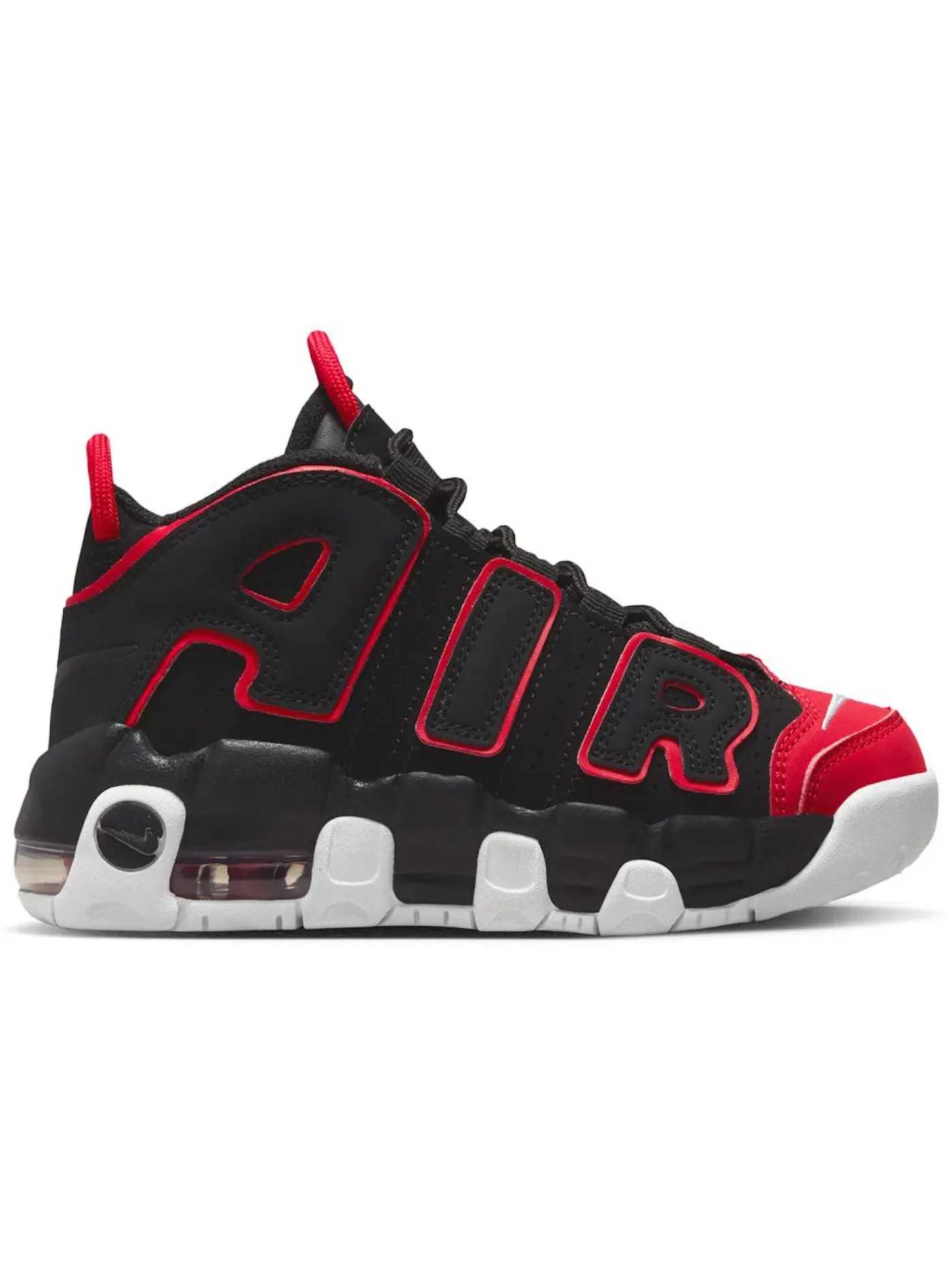 Детские кроссовки Lifestyle Nike Air More Uptempo 96 Nike — изображение 1 из 2, черный/красный/белый