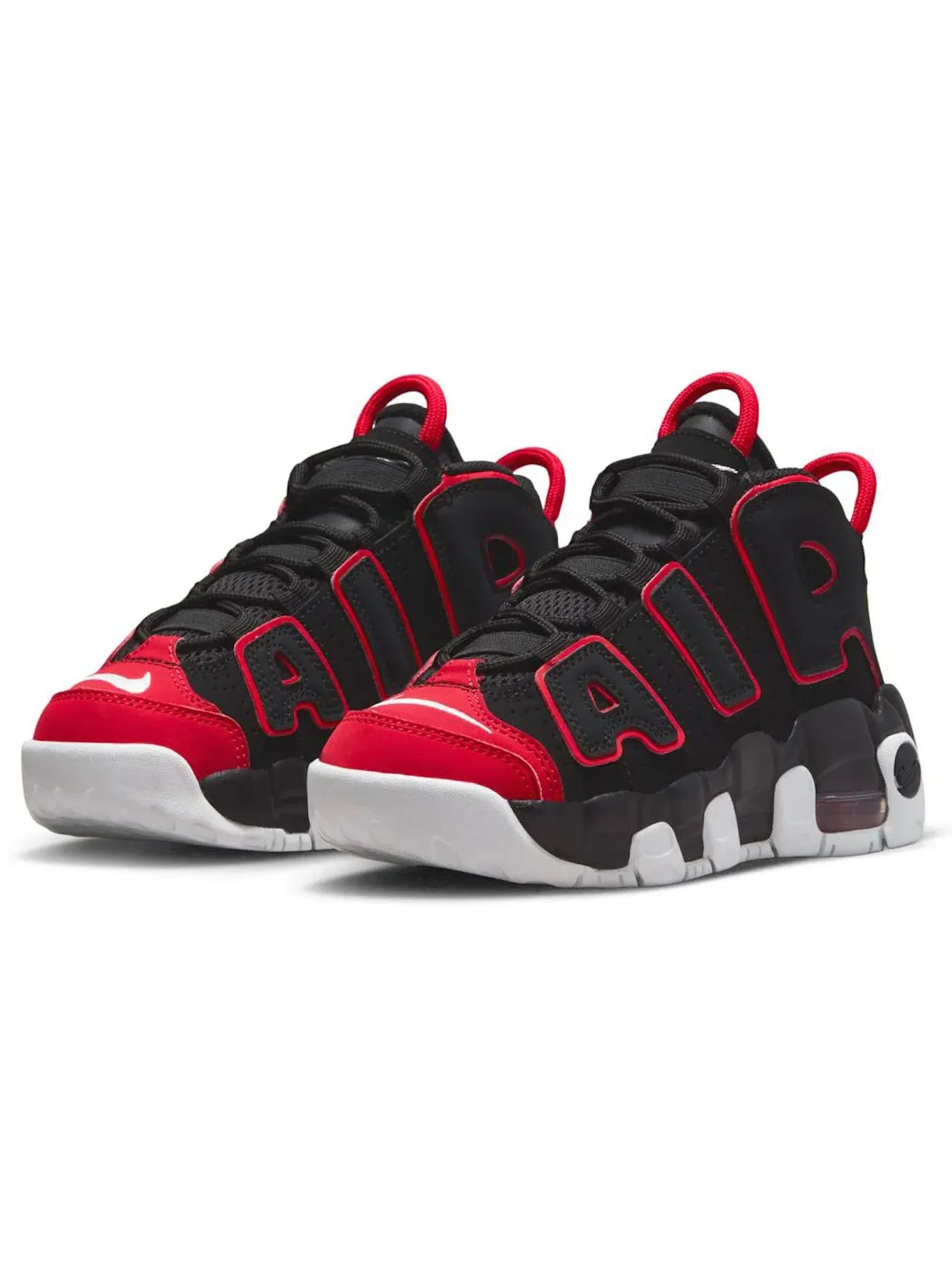 Детские кроссовки Lifestyle Nike Air More Uptempo 96 Nike — изображение 2 из 2, черный/красный/белый