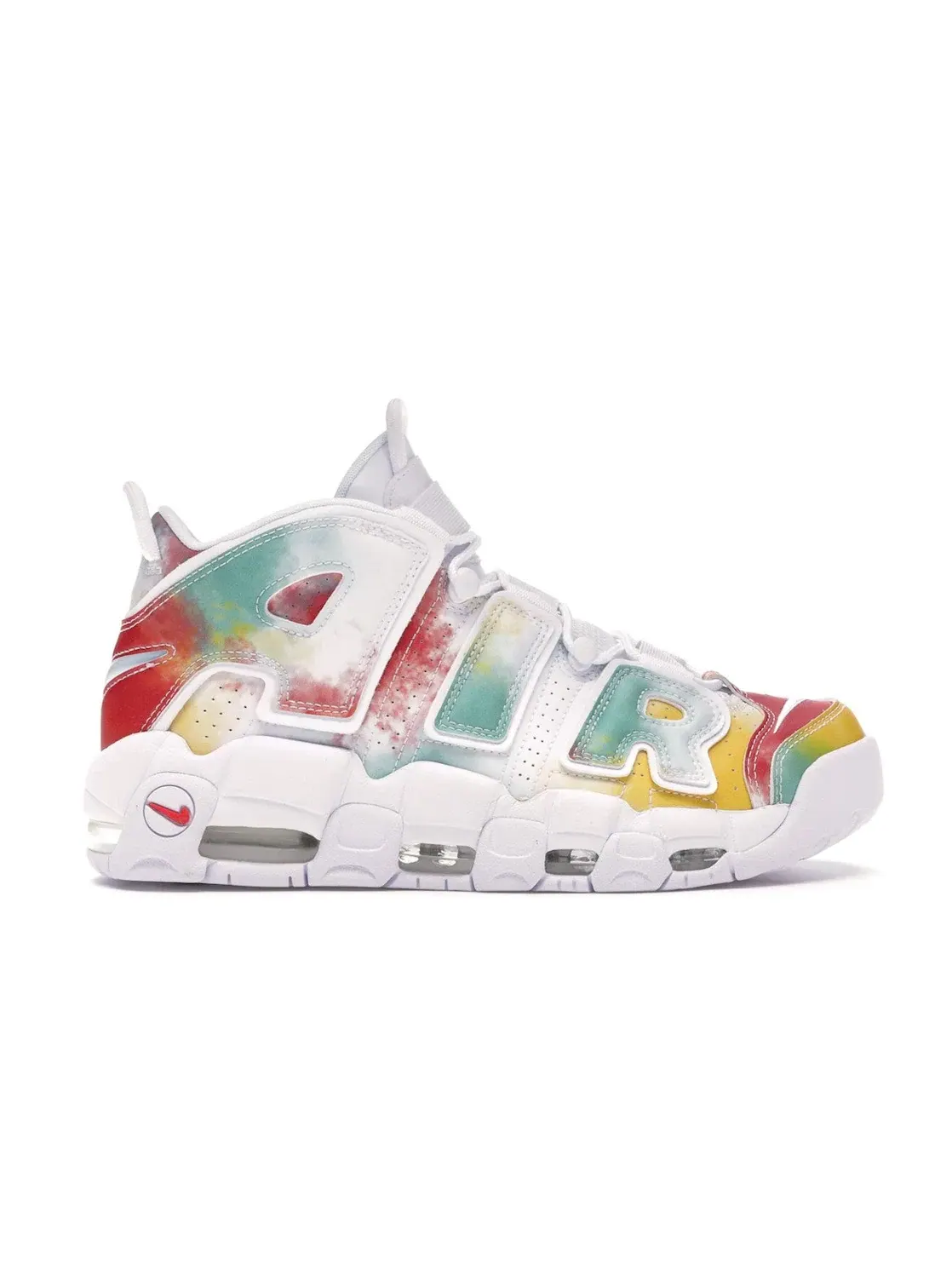 Мужские кроссовки Lifestyle Nike Air More Uptempo 96 — изображение 1 из 4, белый-красный-зеленый
