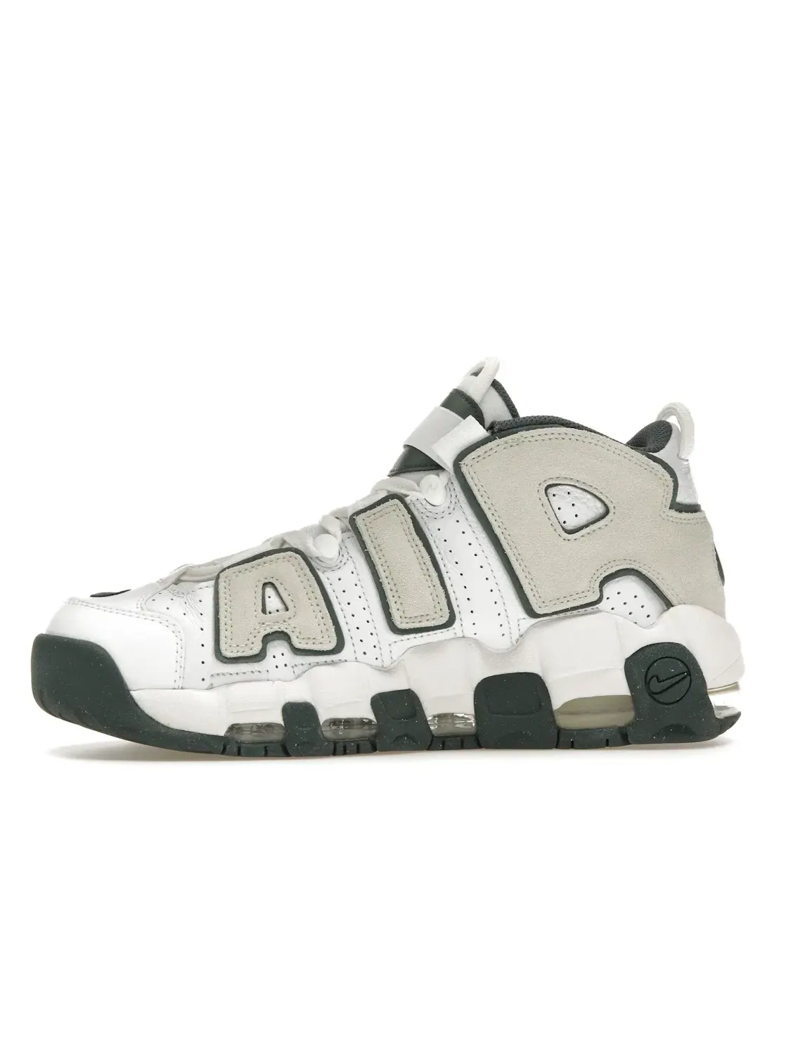 Мужские кроссовки Lifestyle Nike Air More Uptempo 96 — изображение 3 из 4, белый//винтажный зеленый