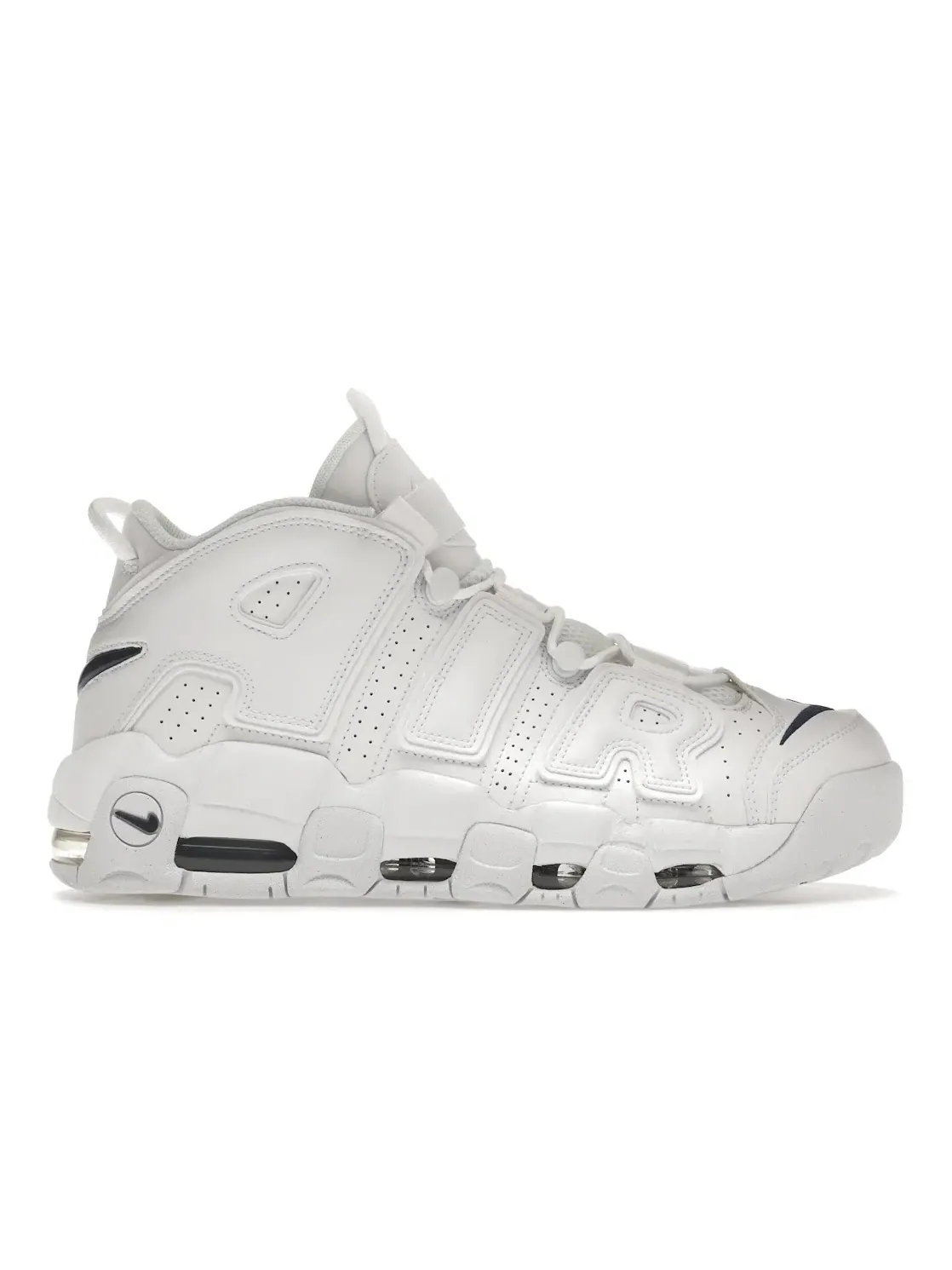 Мужские кроссовки Lifestyle Nike Air More Uptempo 96 — изображение 1 из 4, белый/белый/темно-синий