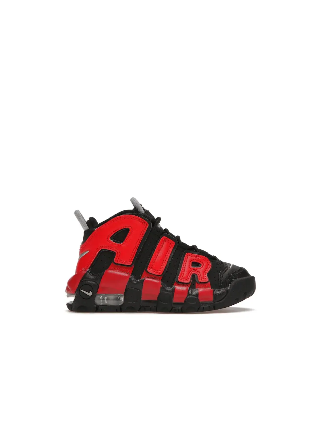Детские кроссовки Lifestyle с принтом Nike Air More Uptempo Nike — изображение 1 из 4, черный/красный-белый