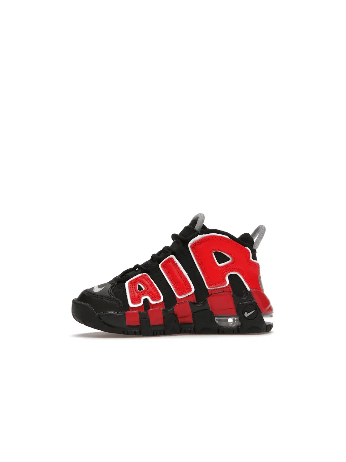 Детские кроссовки Lifestyle с принтом Nike Air More Uptempo Nike — изображение 3 из 4, черный/красный-белый