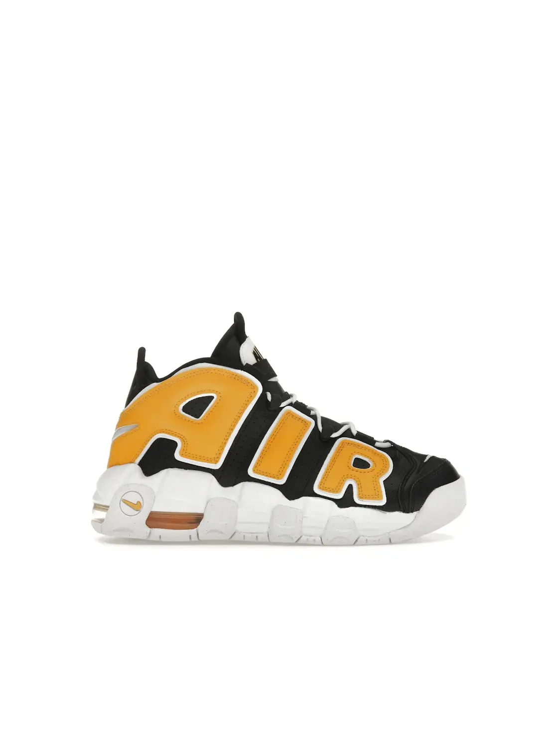 Детские кроссовки Lifestyle Nike Air More Uptempo Nike — изображение 1 из 4, черный/золотистый/белый