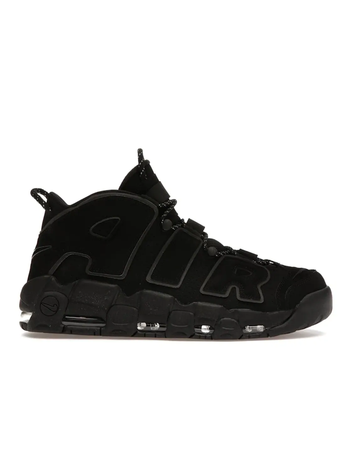 Мужские кроссовки Lifestyle с отражающими элементами Nike Air More Uptempo Nike — изображение 1 из 4, черный/черный-черный