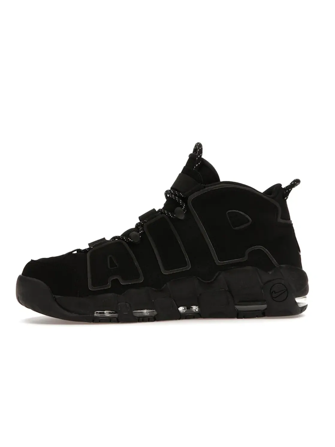 Мужские кроссовки Lifestyle с отражающими элементами Nike Air More Uptempo Nike — изображение 3 из 4, черный/черный-черный