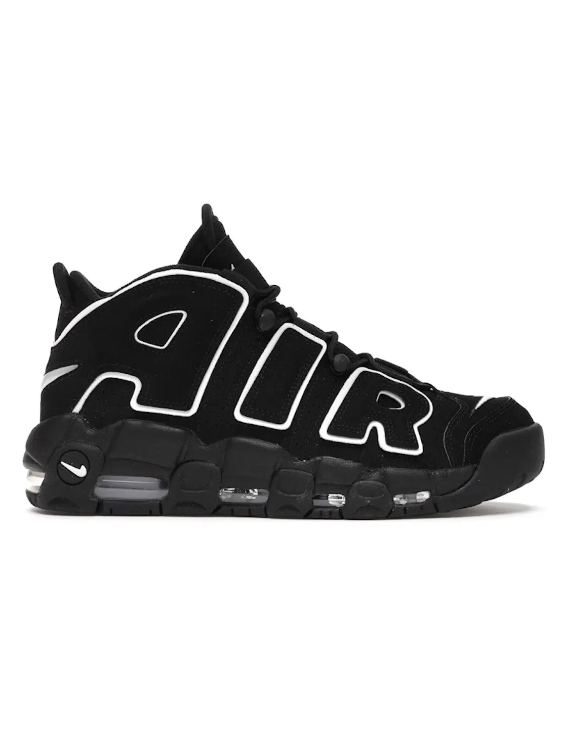 Мужские кроссовки с массивным дизайном Nike Air More Uptempo Nike — изображение 1 из 4, черный/белый