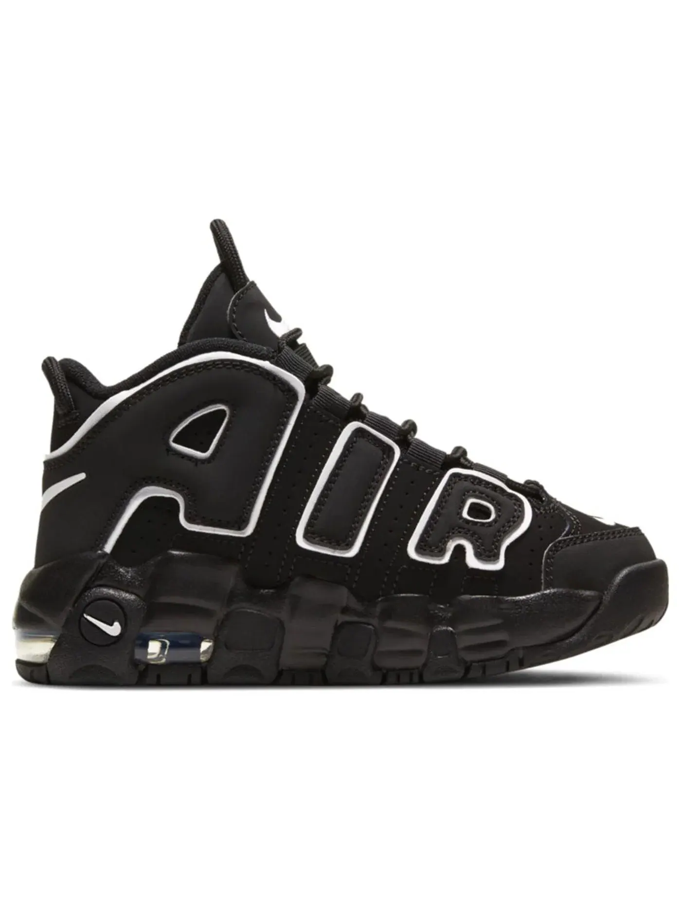 Детские кроссовки Lifestyle Nike Air More Uptempo Nike — изображение 1 из 1, черный белый черный
