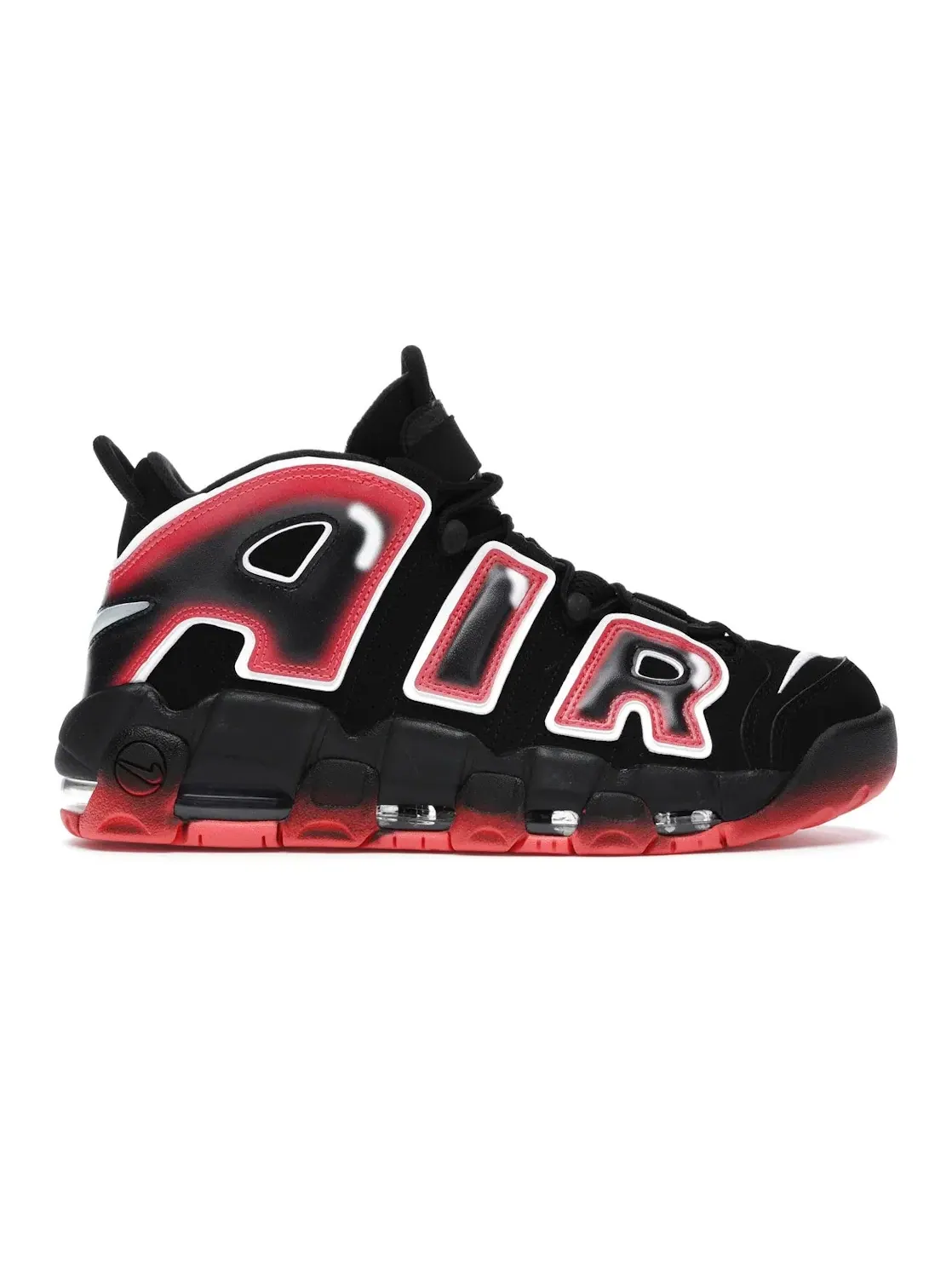Мужские кроссовки с дизайном Nike Air More Uptempo Nike — изображение 1 из 4, черный/белый