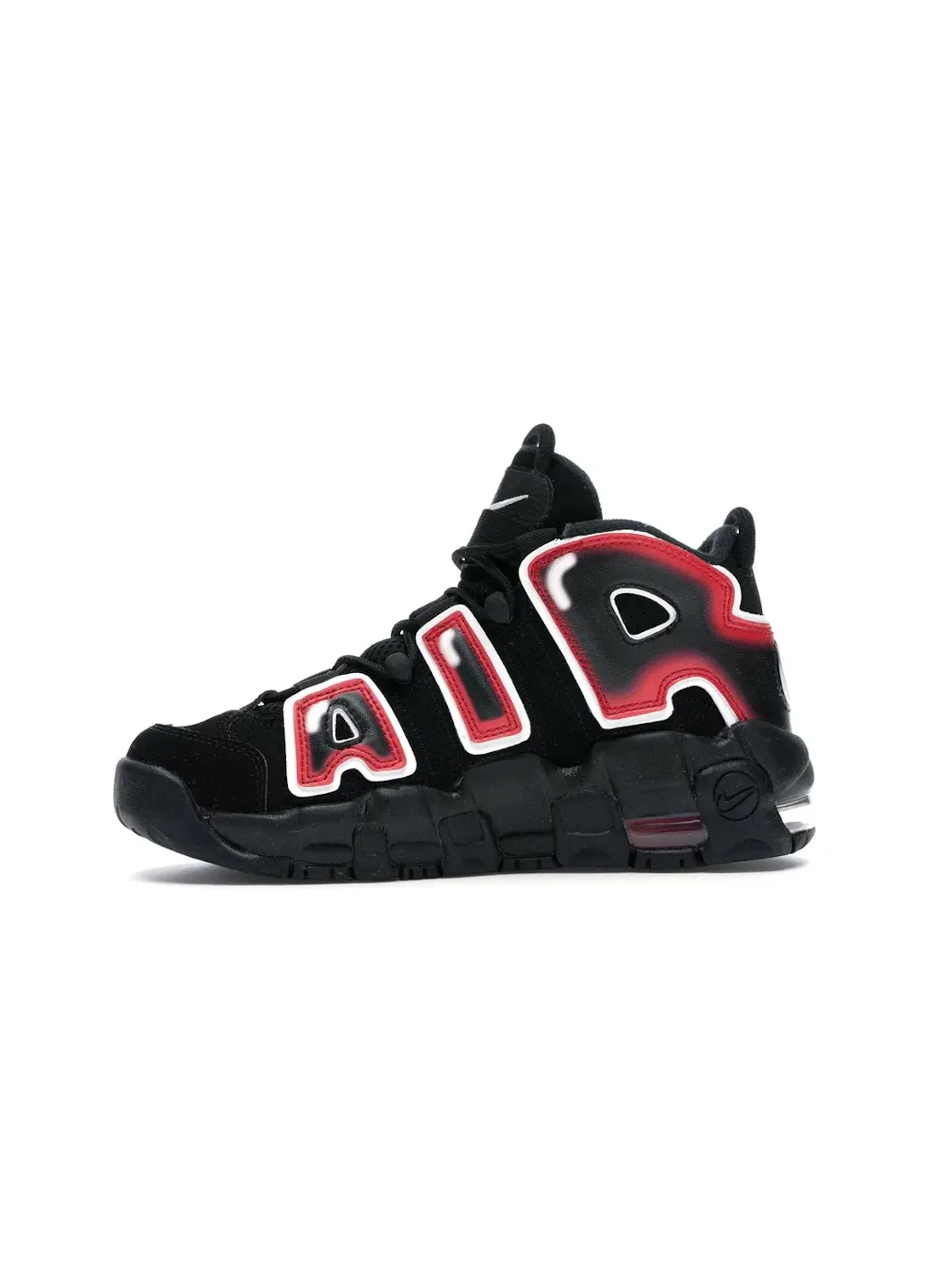 Детские кроссовки Lifestyle Nike Air More Uptempo Nike — изображение 3 из 4, черный/белый