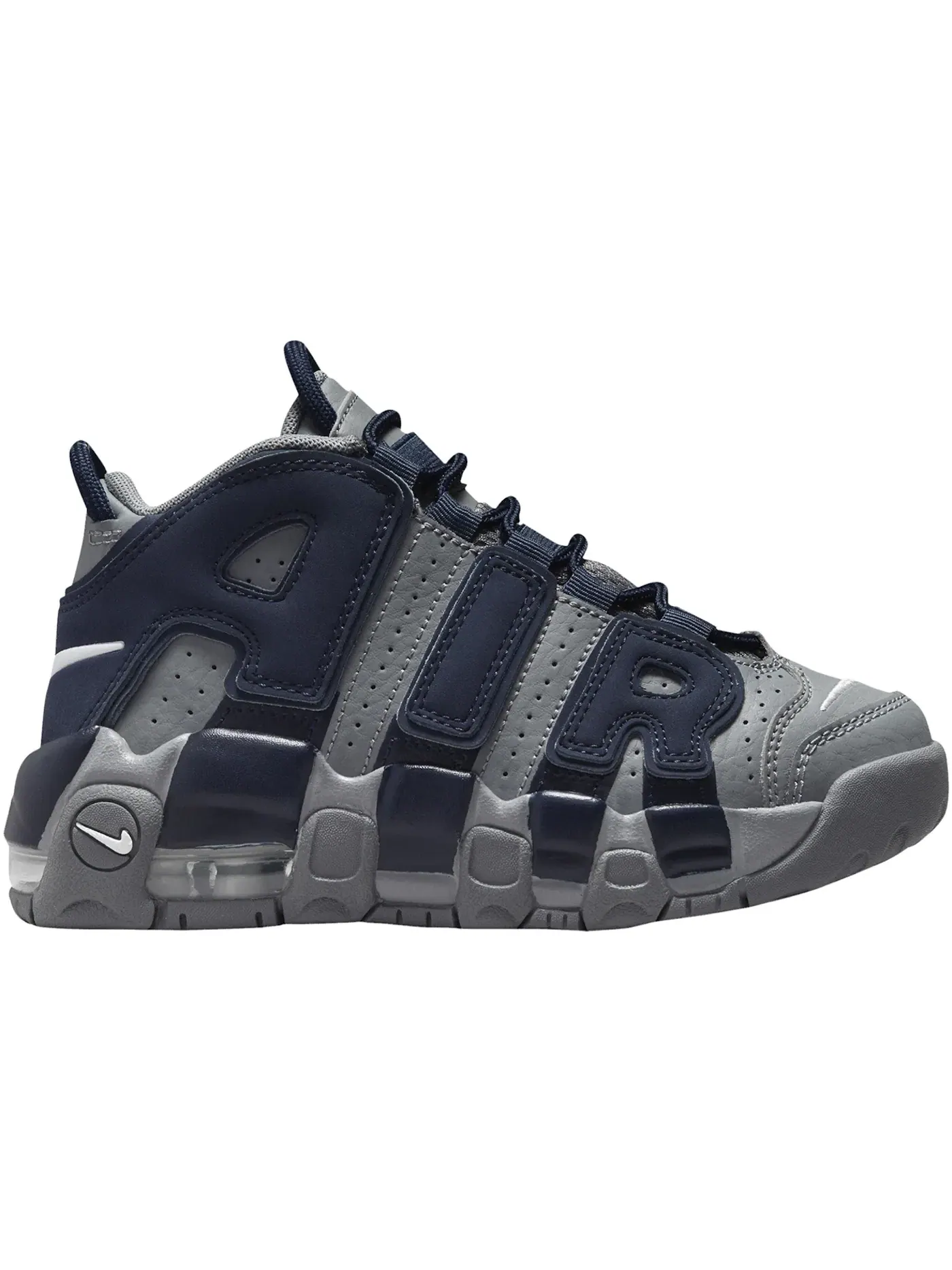 Детские кроссовки Lifestyle Nike Air More Uptempo — изображение 1 из 1, серый/темно-синий/белый