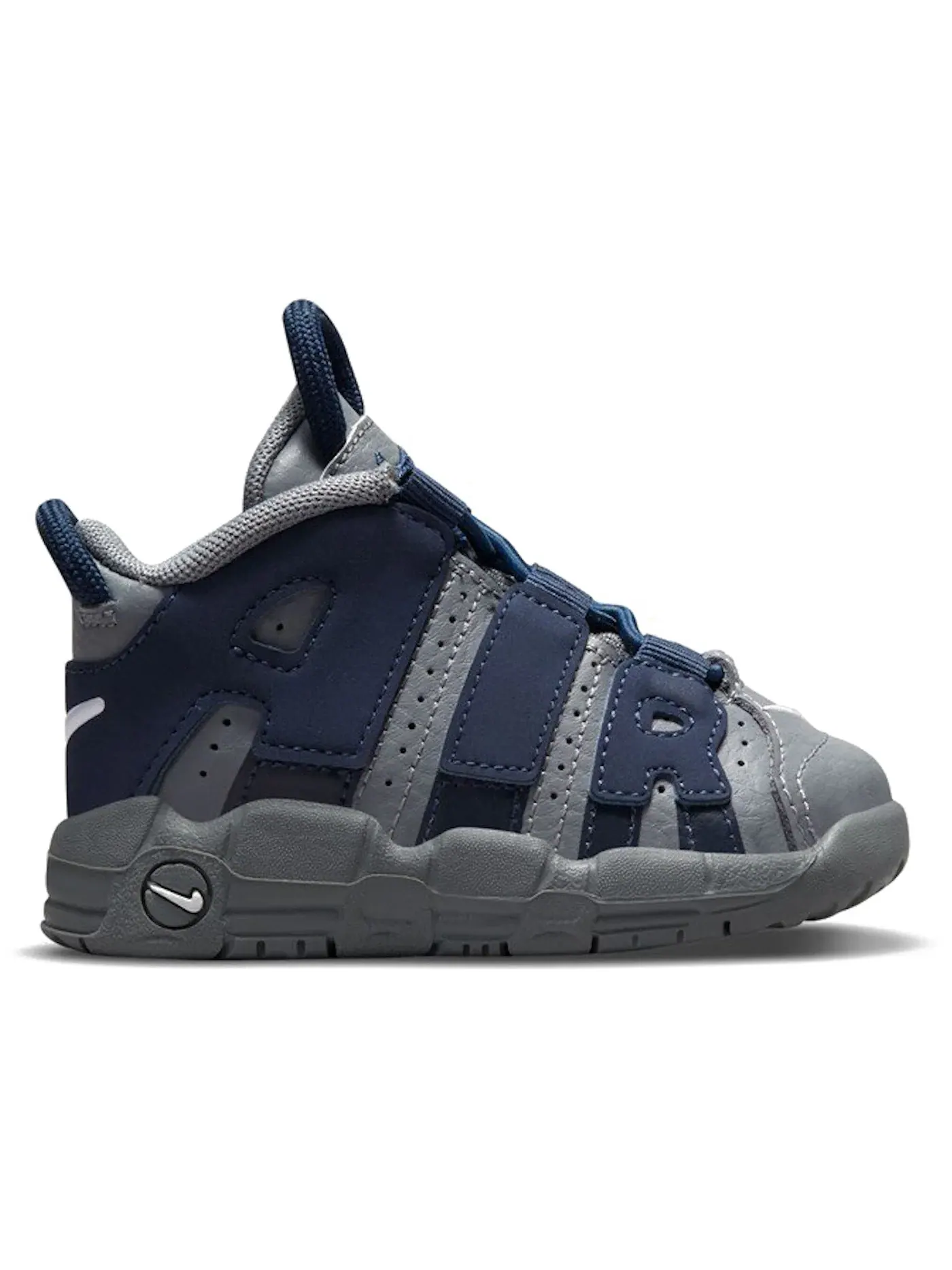 Детские кроссовки Lifestyle Nike Air More Uptempo — изображение 1 из 1, серый/белый-темно-синий