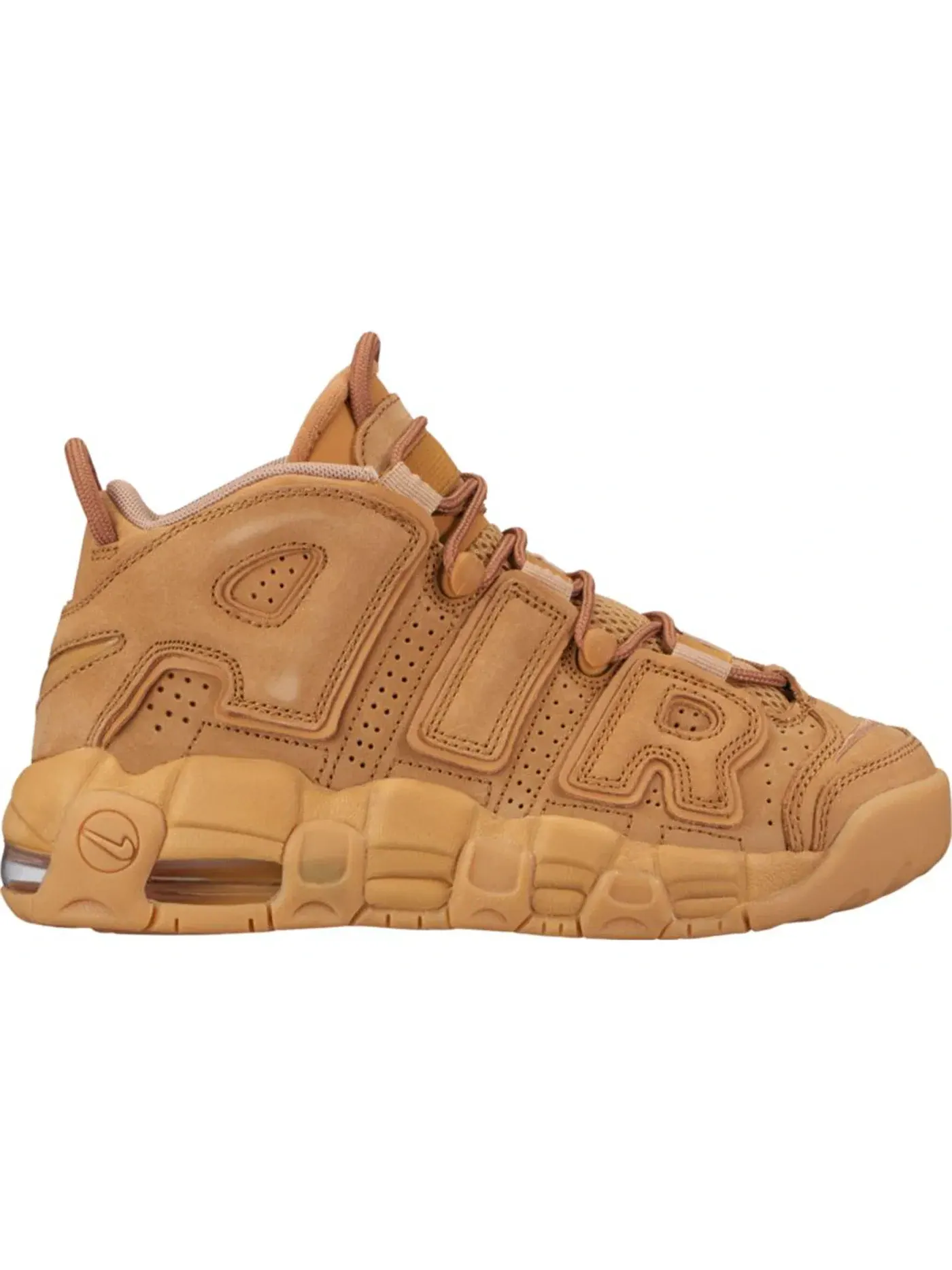 Детские кроссовки с принтом Nike Air More Uptempo Nike — изображение 1 из 1, светлый коричневый
