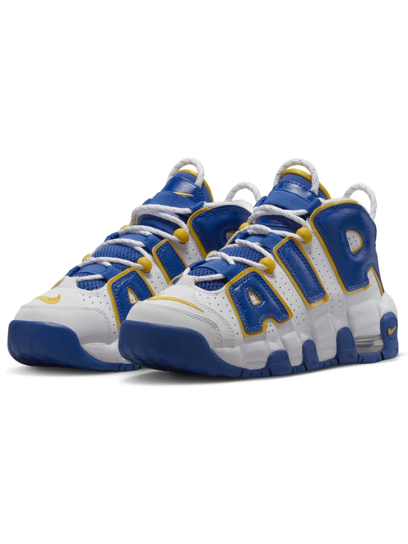 Детские кроссовки Lifestyle Nike Air More Uptempo — изображение 1 из 1, белый/-белый-желтый