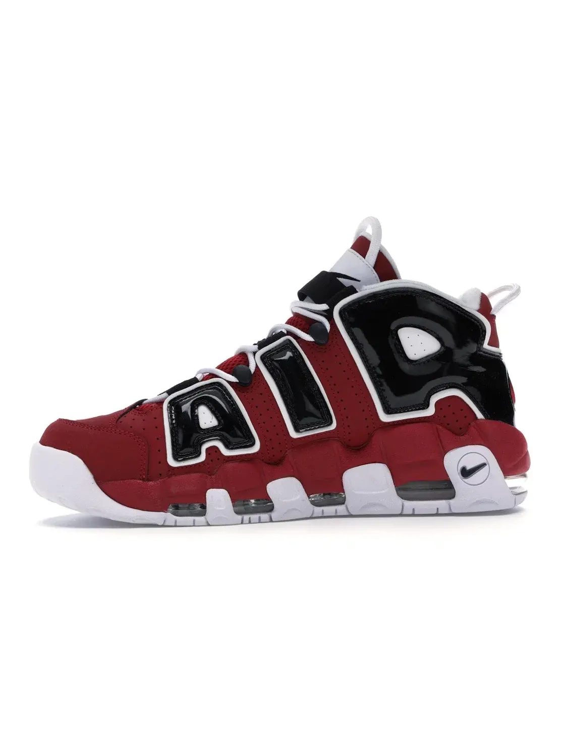 Мужские кроссовки Lifestyle с дизайном AIR Nike Air More Uptempo Nike — изображение 3 из 4, красный/черный-белый