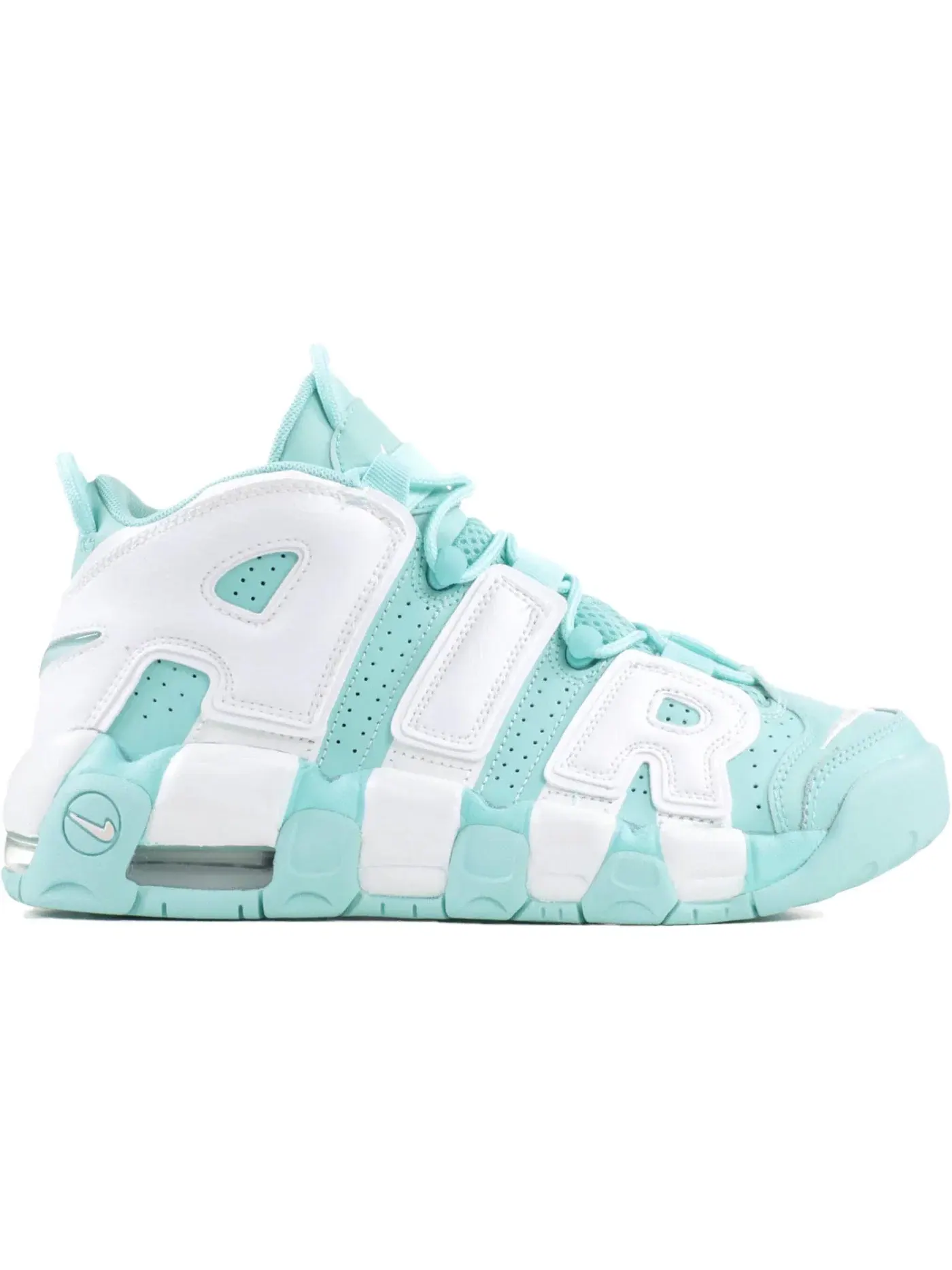 Детские кроссовки Lifestyle Nike Air More Uptempo — изображение 1 из 1, зеленый/белый
