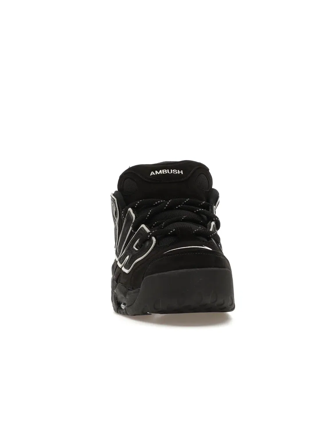 Мужские кроссовки на шнуровке Nike Air More Uptempo Low — изображение 2 из 4, черный/белый/черный
