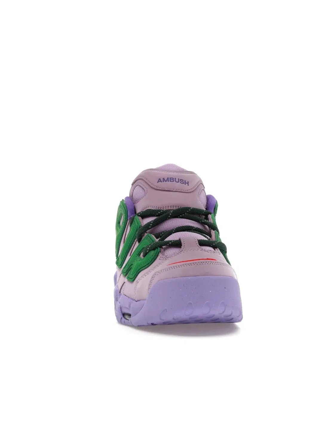 Мужские кроссовки на шнуровке Nike Air More Uptempo Low — изображение 2 из 4, зеленый/красный