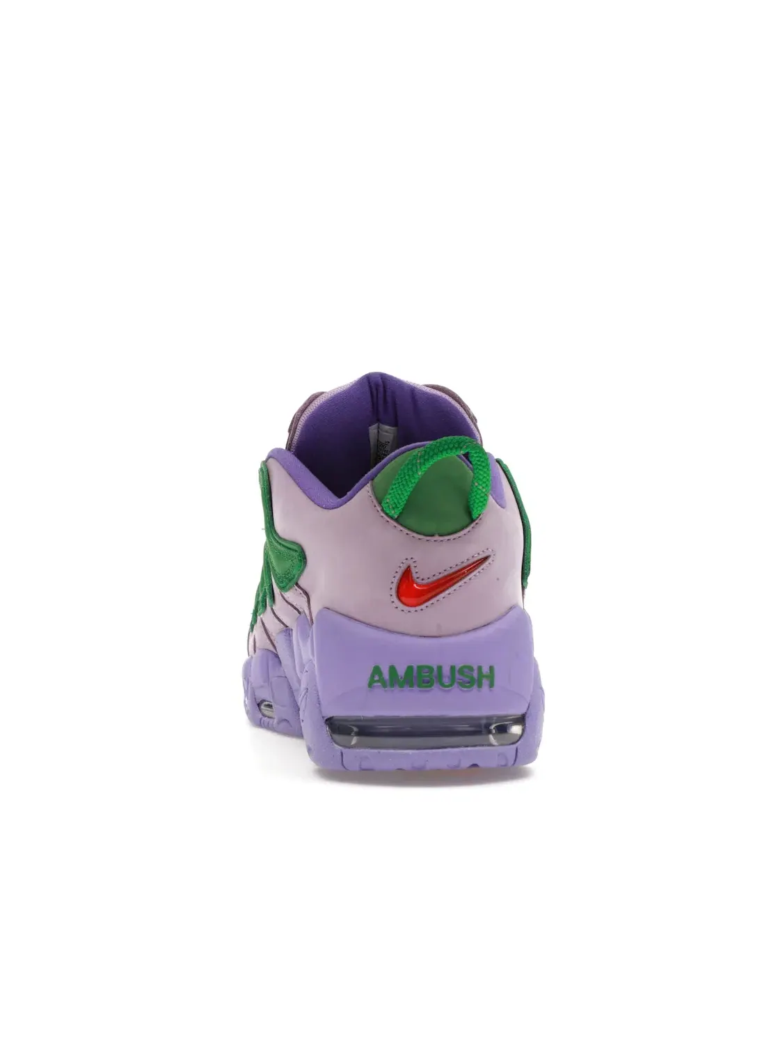 Мужские кроссовки на шнуровке Nike Air More Uptempo Low — изображение 4 из 4, зеленый/красный