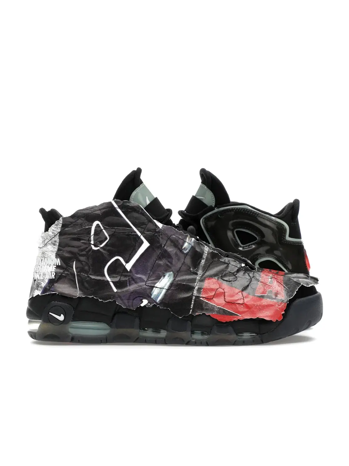 Мужские кроссовки Lifestyle с принтом Nike Air More Uptempo Nike — изображение 1 из 4, черный/мульти