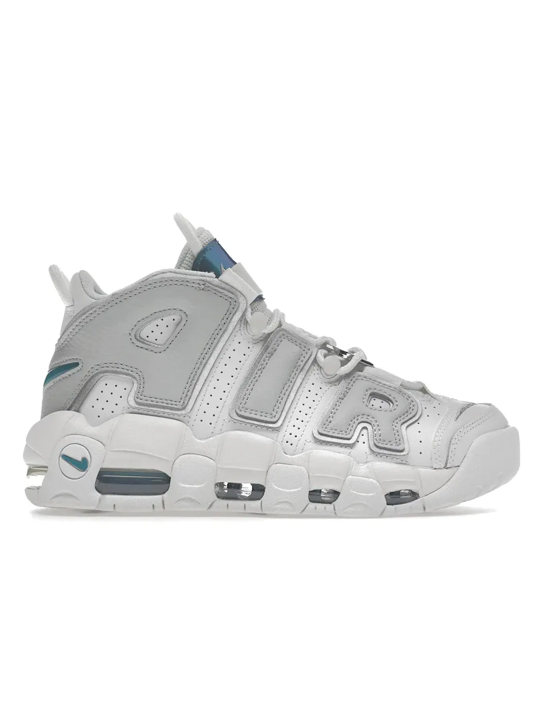 Женские кроссовки Nike Air More Uptempo — изображение 1 из 4, белый/серый/металлик