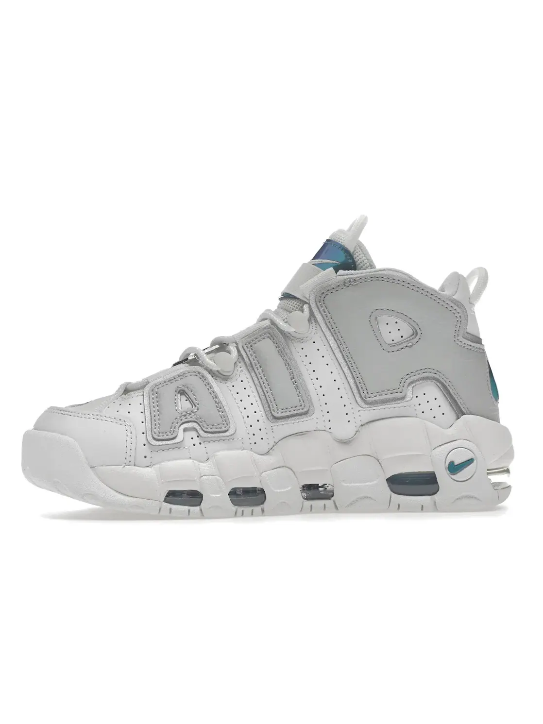 Женские кроссовки Nike Air More Uptempo — изображение 3 из 4, белый/серый/металлик
