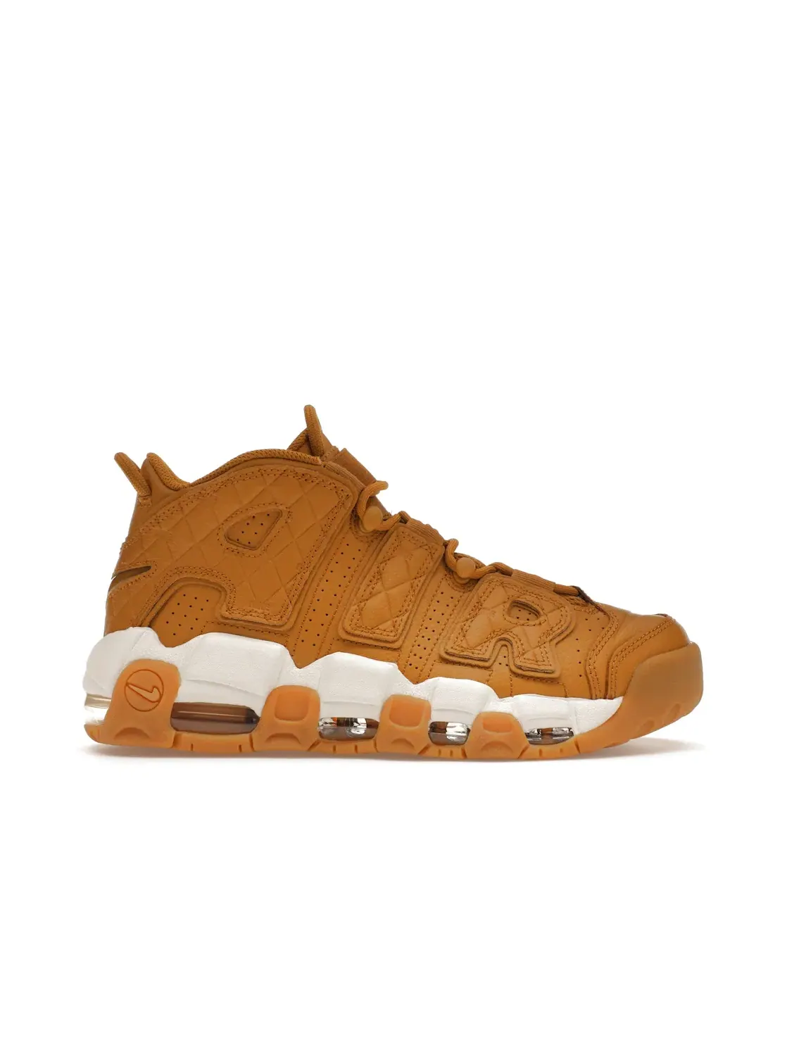 Женские кроссовки с квилтингом Nike Air More Uptempo — изображение 1 из 4, светлый коричневый