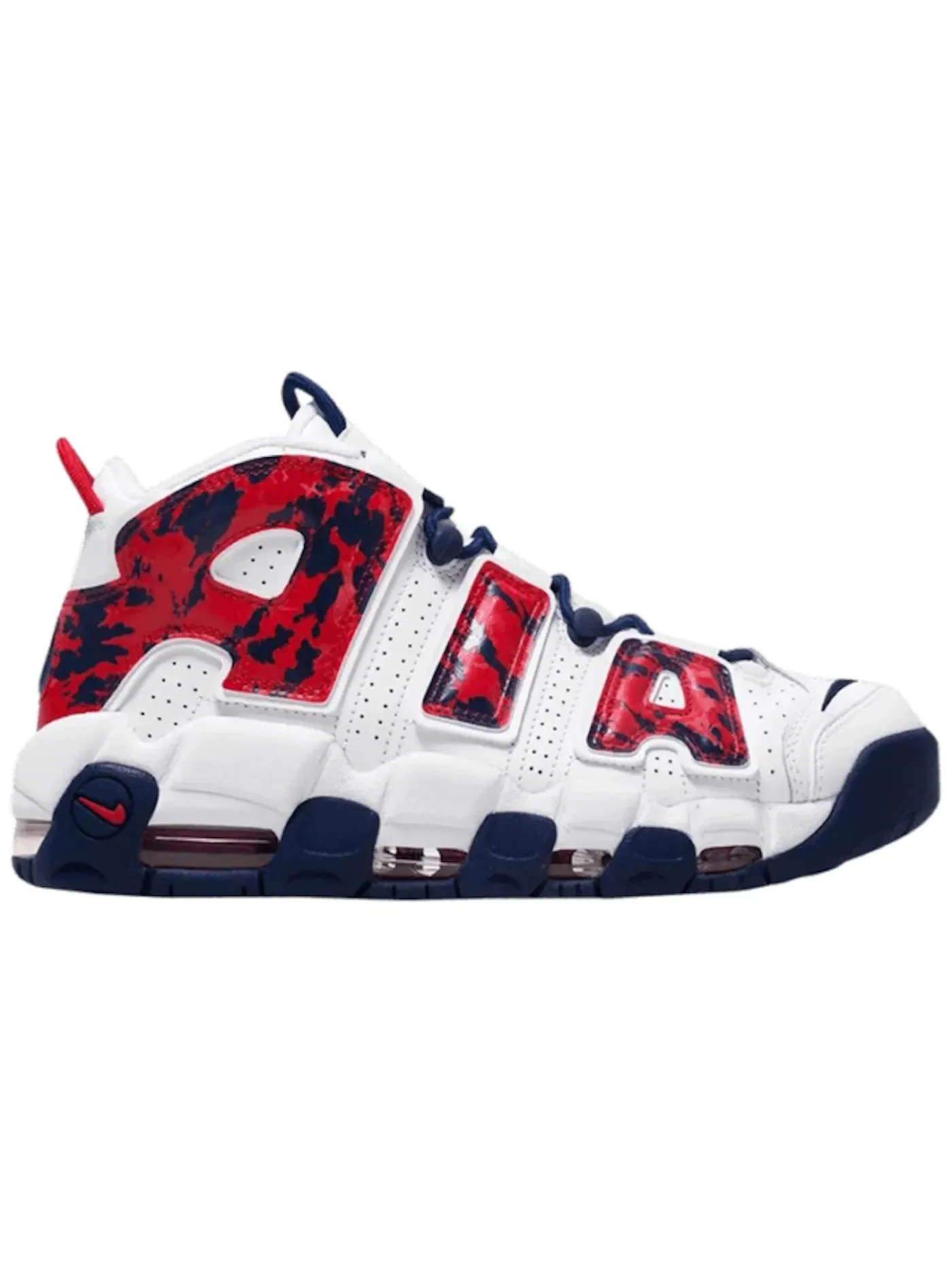 Мужские кроссовки Lifestyle Nike Air More Uptempo — изображение 1 из 1, белый/красный/синий