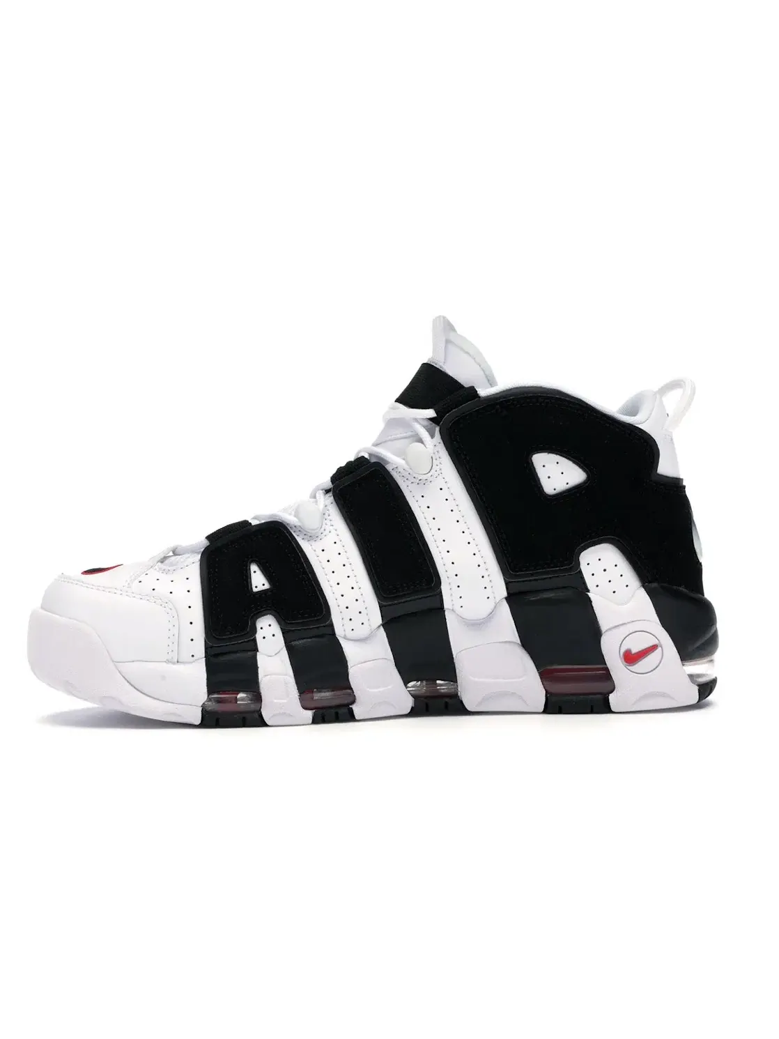 Мужские кроссовки с принтом Nike Air More Uptempo Nike — изображение 3 из 4, белый/черный-красный