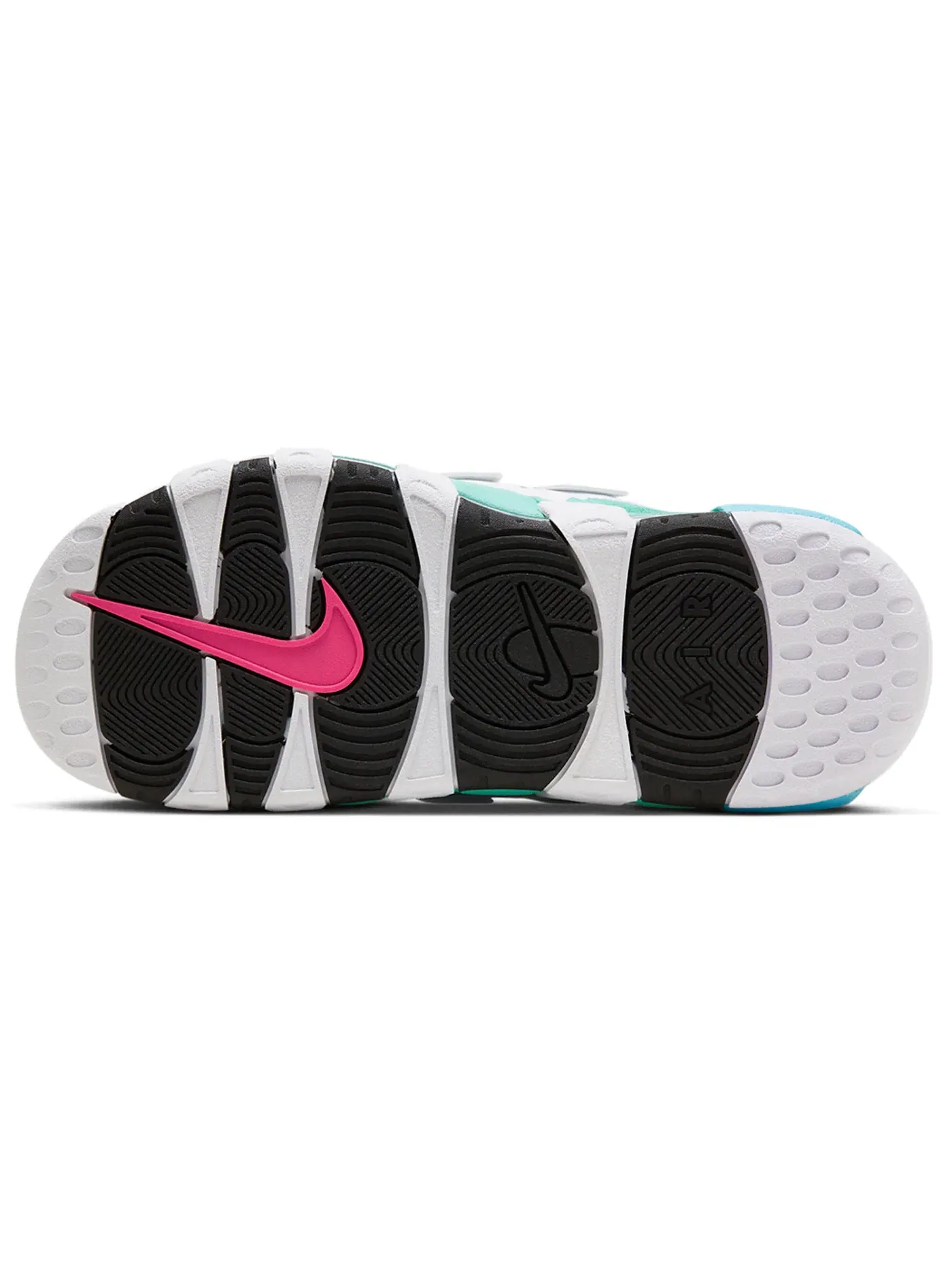 Мужские шлепанцы Nike Air More Uptempo Slide — изображение 3 из 3, белый/голубой