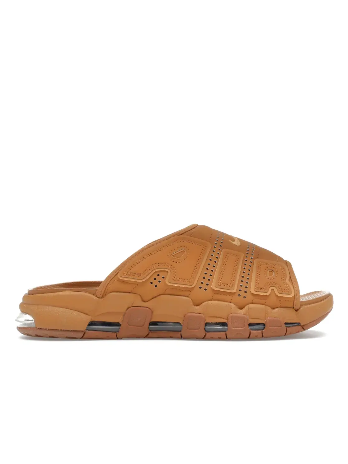 Мужские сандалии-слайды Nike Air More Uptempo Slide, Wheat/Flax — изображение 1 из 4