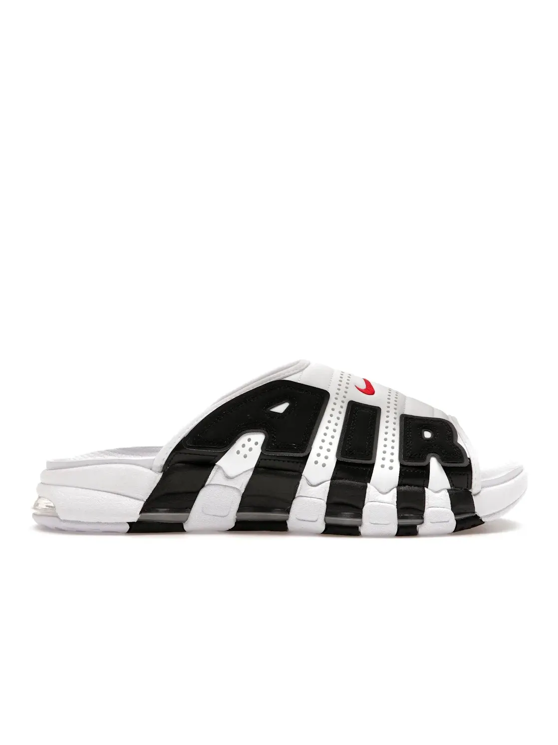 Мужские сандалии с ремешком Nike Air More Uptempo Slide — изображение 1 из 4, белый/черный-красный