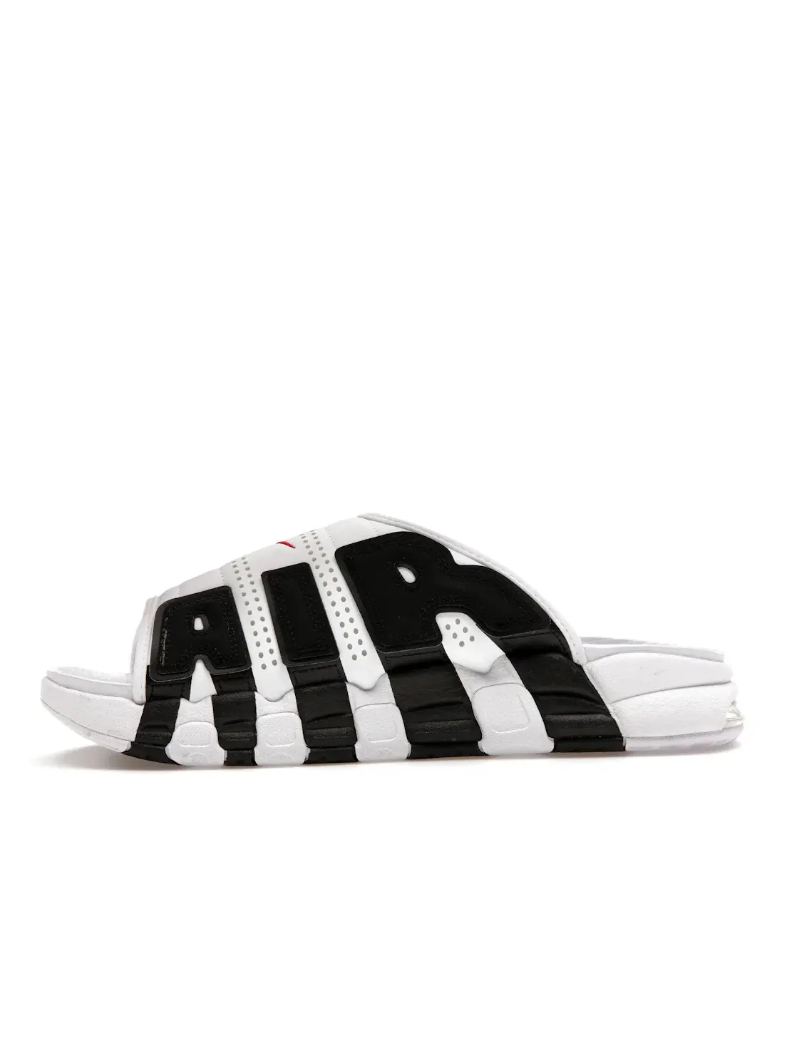 Мужские сандалии с ремешком Nike Air More Uptempo Slide — изображение 3 из 4, белый/черный-красный