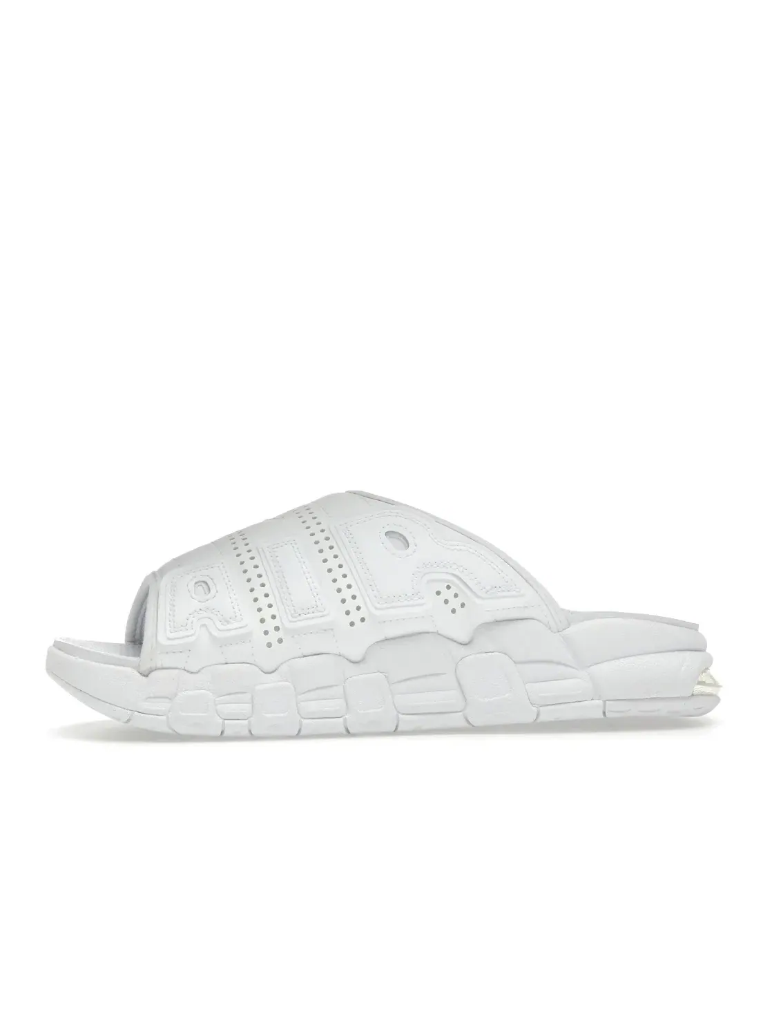 Мужские сандалии с дизайном Nike Air More Uptempo Slide Nike — изображение 3 из 4, белый/белый