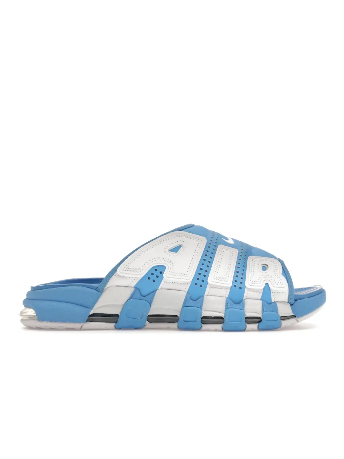 Мужские сандалии с дизайном Nike Air More Uptempo Slide Nike — изображение 1 из 4, синий/синий-белый
