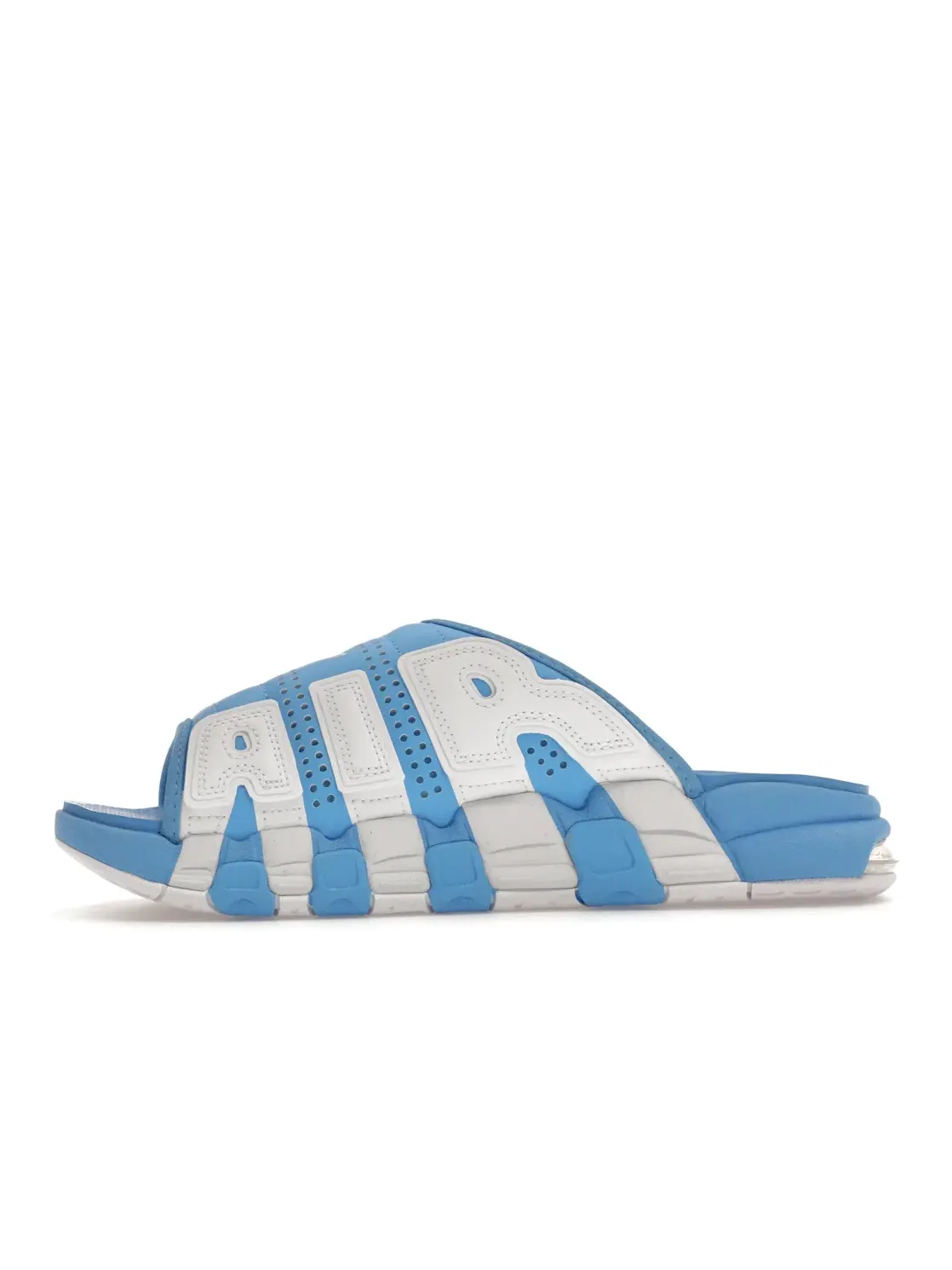 Мужские сандалии с дизайном Nike Air More Uptempo Slide Nike — изображение 3 из 4, синий/синий-белый