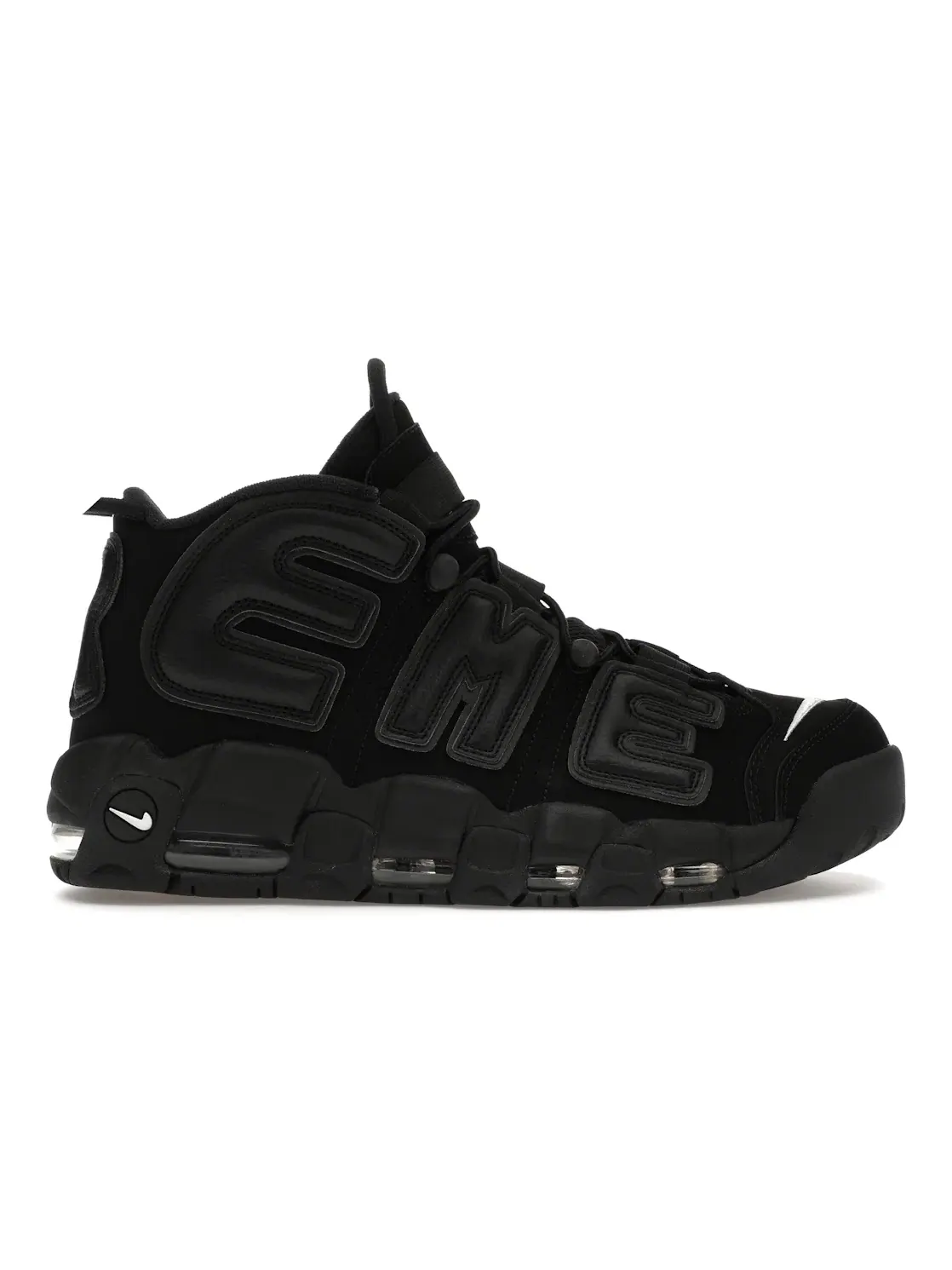 Мужские кроссовки с дизайном Nike Air More Uptempo Supreme Suptempo Nike — изображение 1 из 4, черный/черный-белый