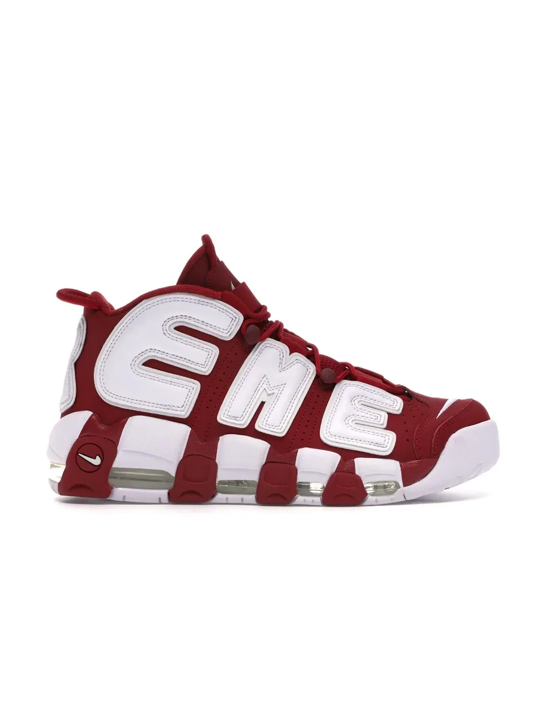 Мужские кроссовки с принтом Nike Air More Uptempo Nike — изображение 1 из 4, красный/белый