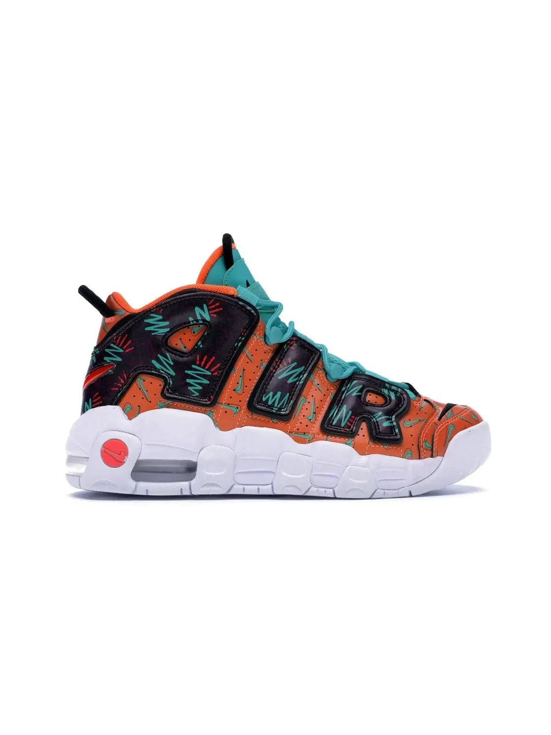 Детские кроссовки Lifestyle Nike Air More Uptempo — изображение 1 из 4, оранжевый/черный