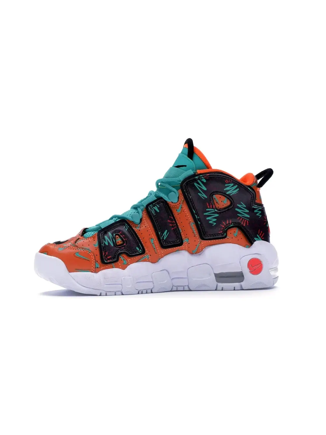 Детские кроссовки Lifestyle Nike Air More Uptempo — изображение 3 из 4, оранжевый/черный
